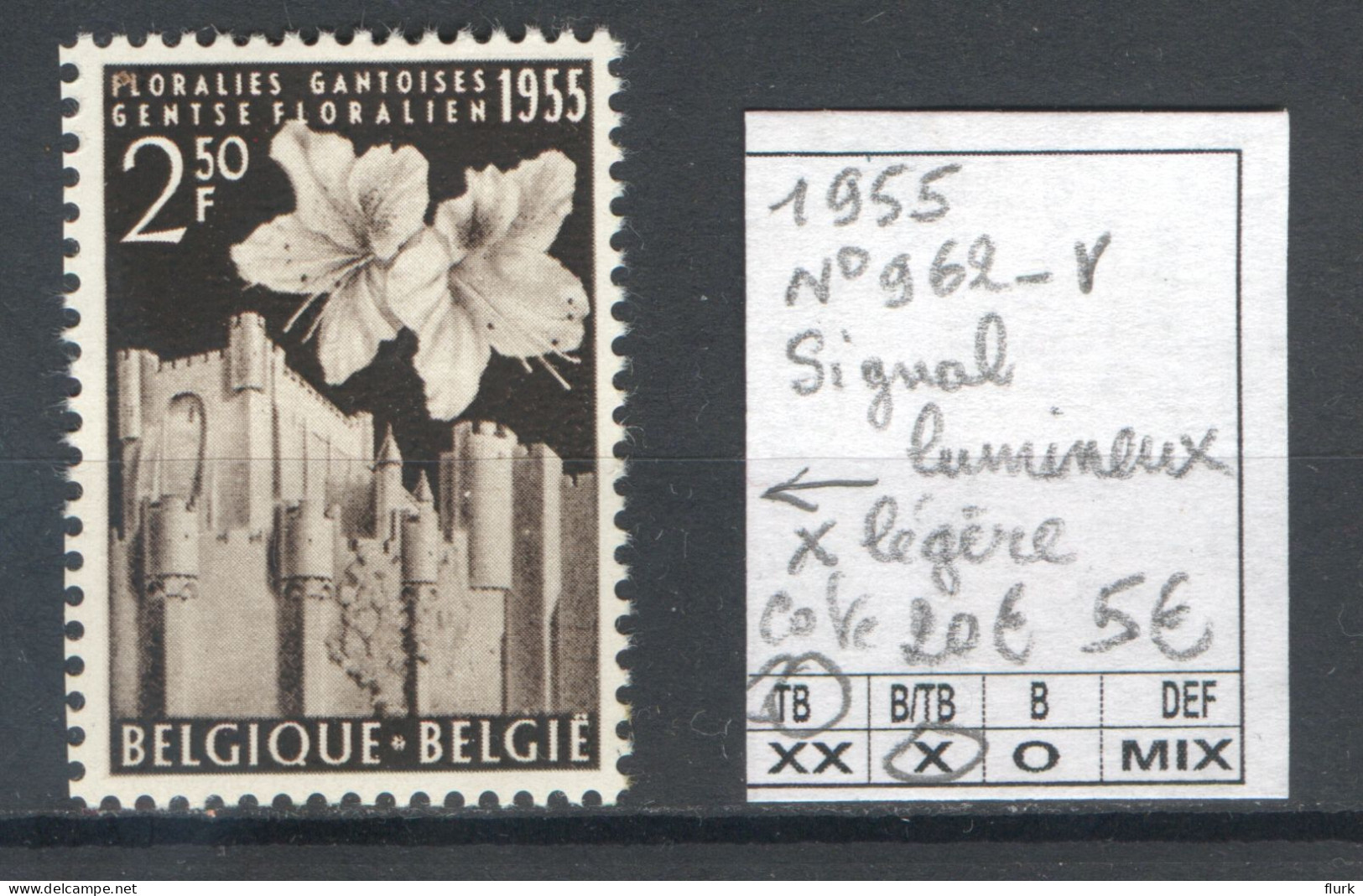 België OCB962-V X Cote €20 Perfect - 1931-1960