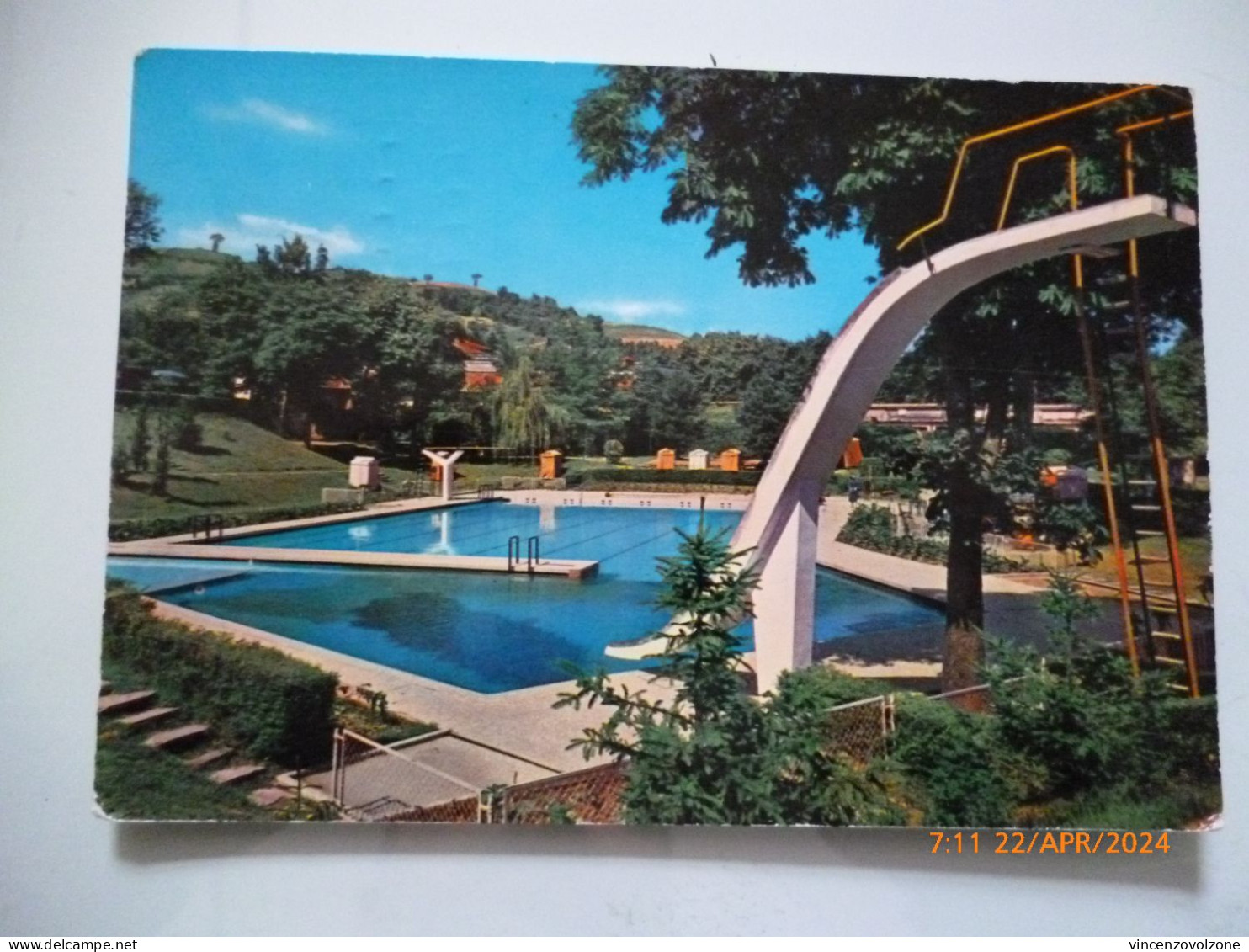 Cartolina Viaggiata "SALSOMAGGIORE TERME Piscina Leani" 1961 - Parma