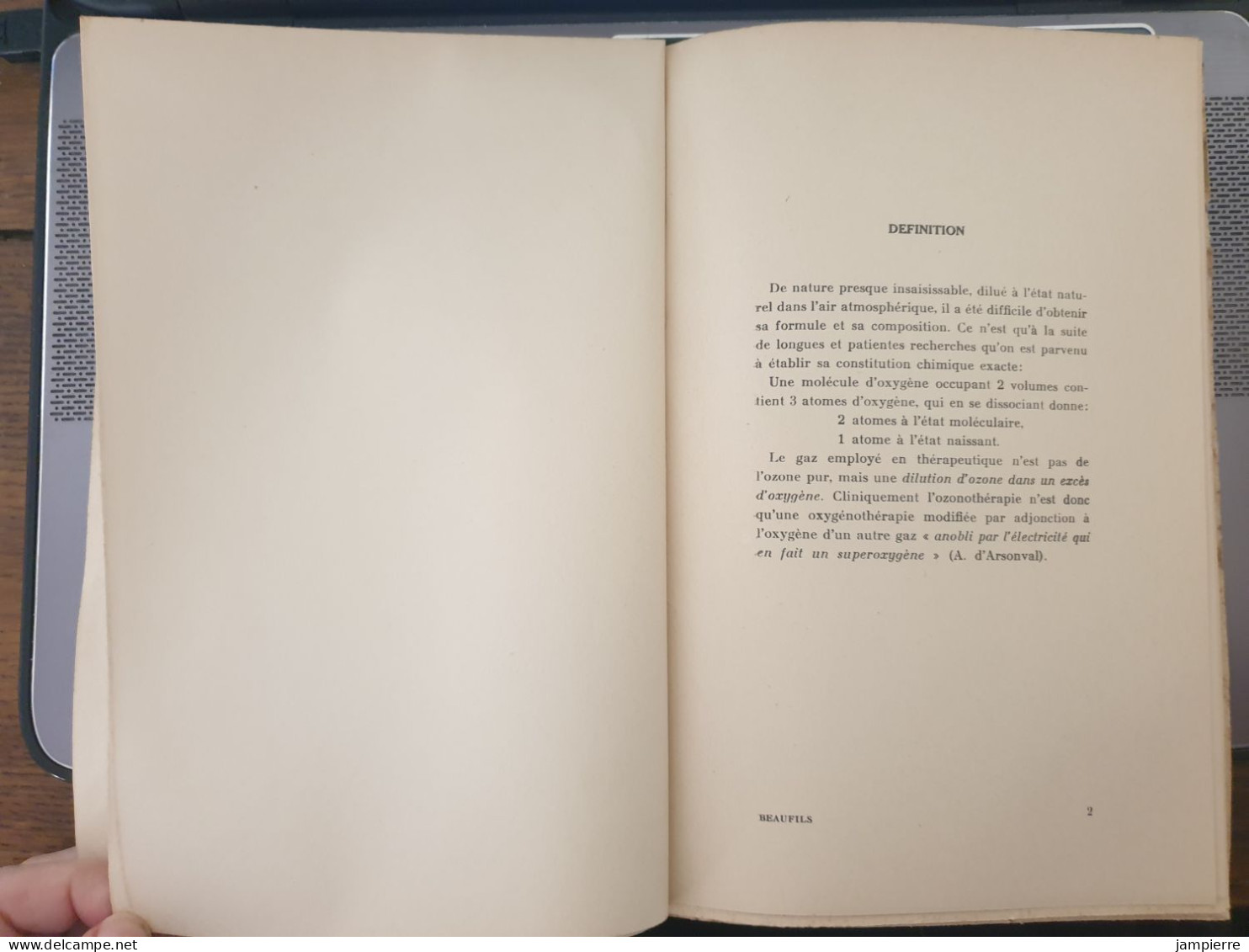 L'Ozonothérapie En Stomatologie - Docteur Charles Beaufils, Lyon, 1938 - Health