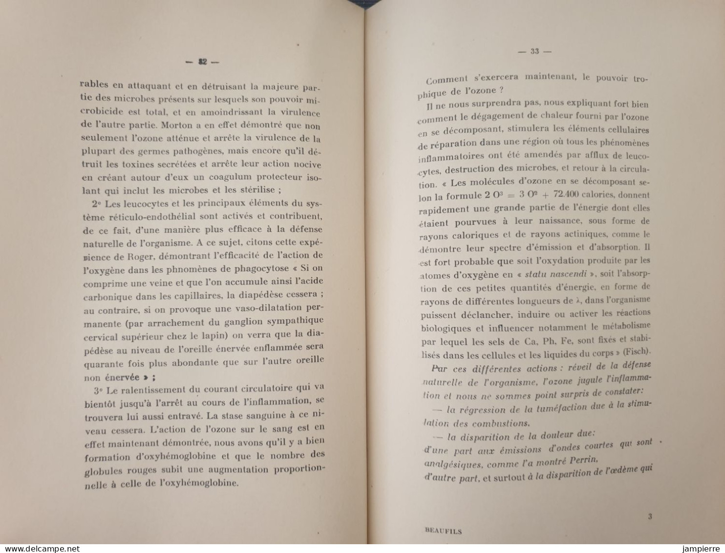 L'Ozonothérapie En Stomatologie - Docteur Charles Beaufils, Lyon, 1938 - Gezondheid