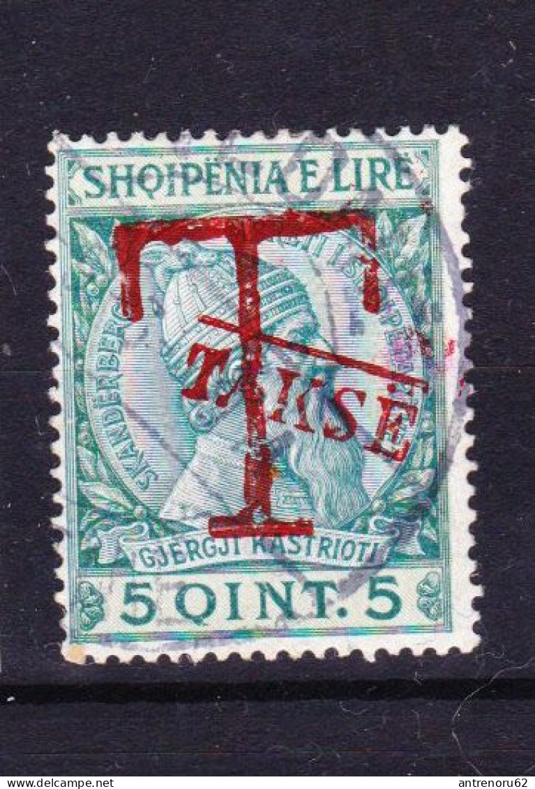 STAMPS-ALBANIA-1914-TAXE-USED-SEE-SCAN-OVERPRINT-RED-SEE-SCAN - Albania