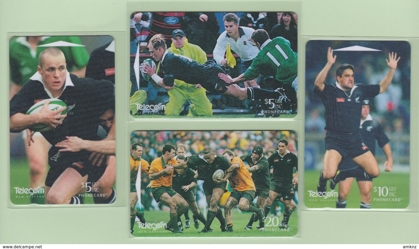 New Zealand - 1998 All Blacks Rugby Set (4) - NZ-G-185/88 - Very Fine Used - New Zealand