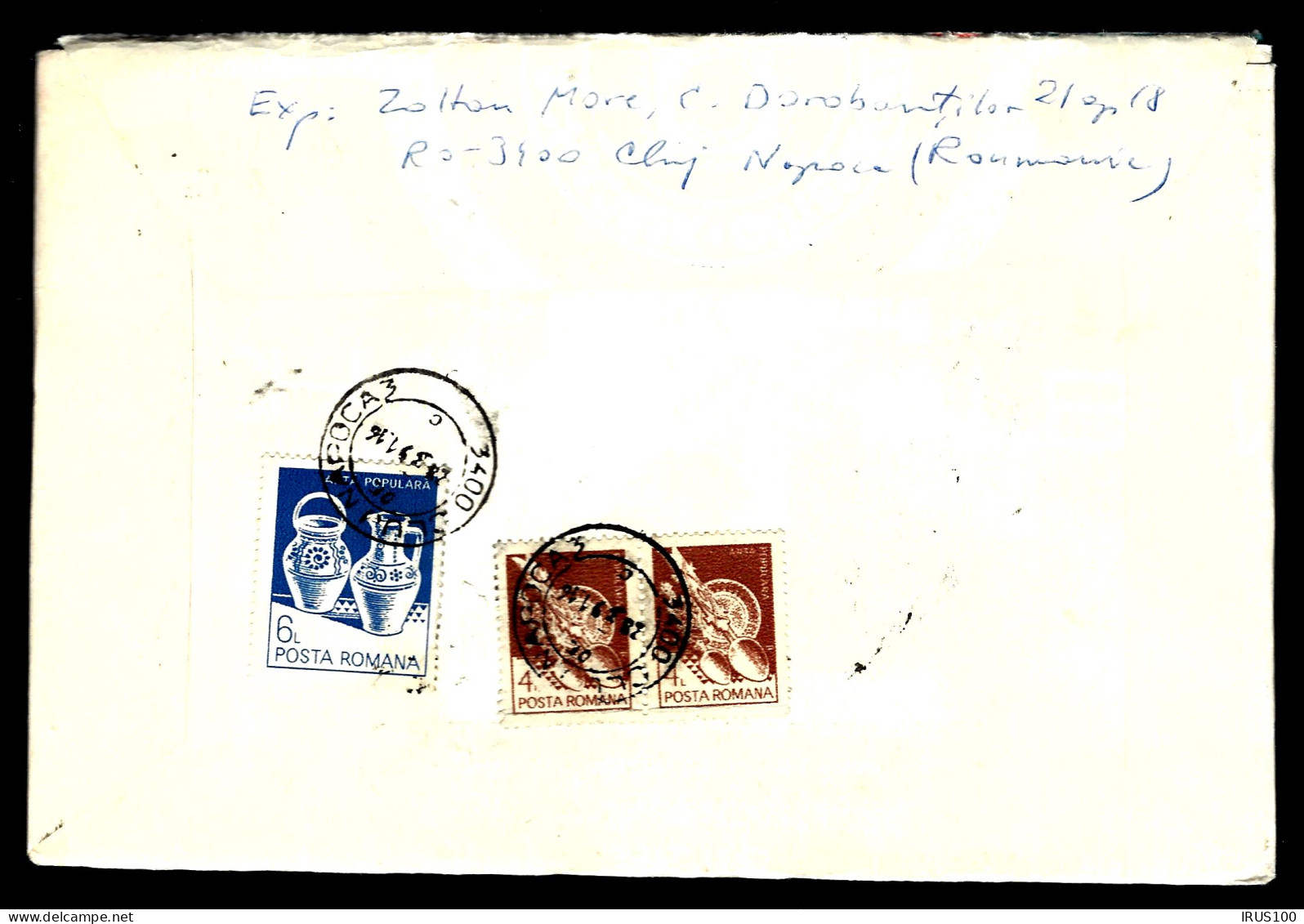 ROUMANIE - LETTRE AUX THÈMES: CHIENS - RÉVOLUTION - POTERIE - - Storia Postale