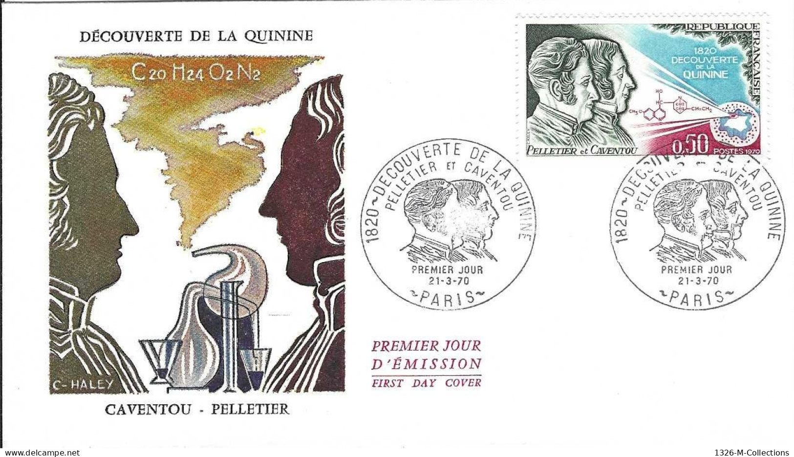 Envellope FRANCE 1e Jour N° 1633 Y & T  - 1970-1979