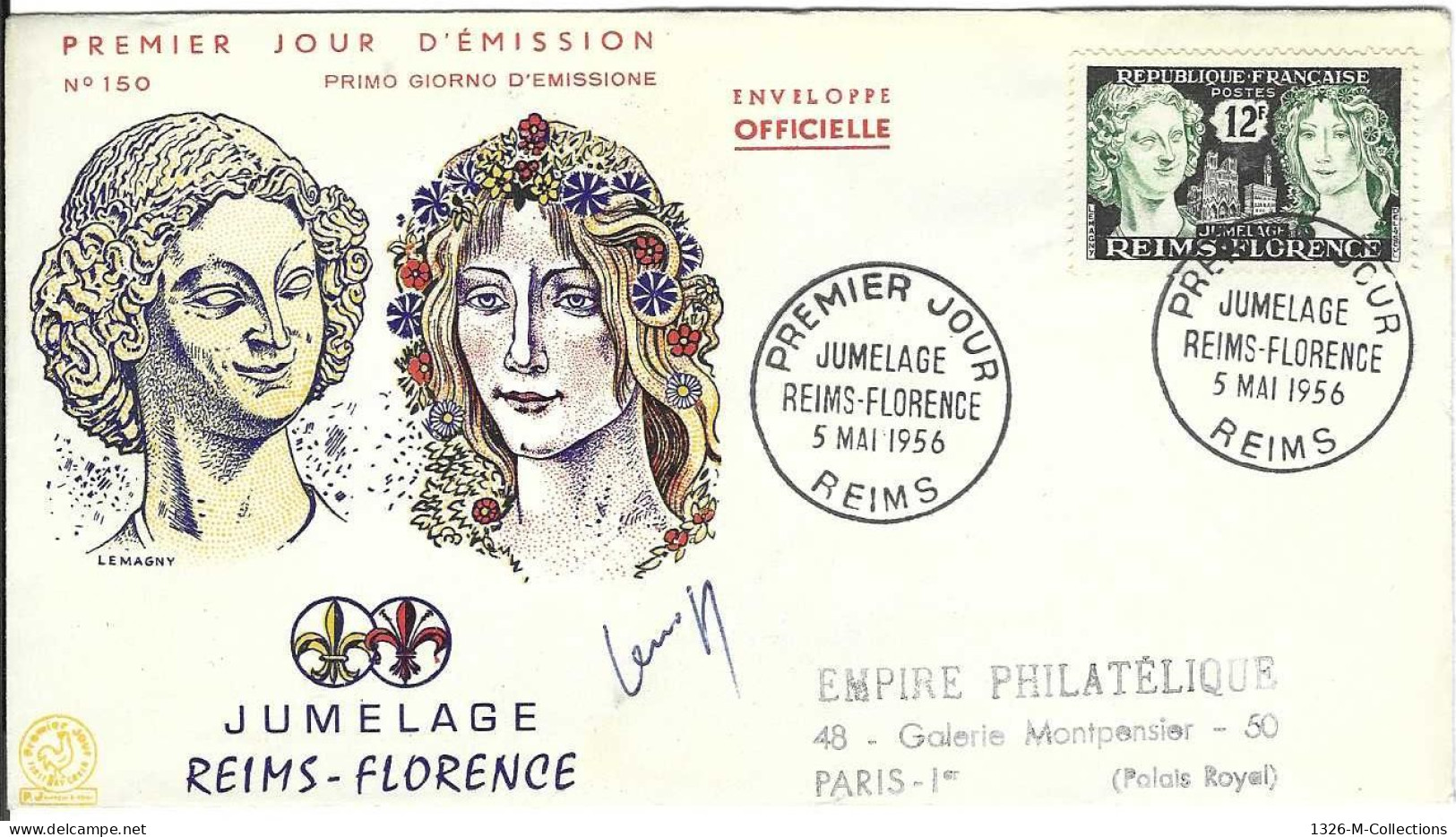 Envellope FRANCE 1e Jour N° 1004 - 1061 Y & T - 1950-1959