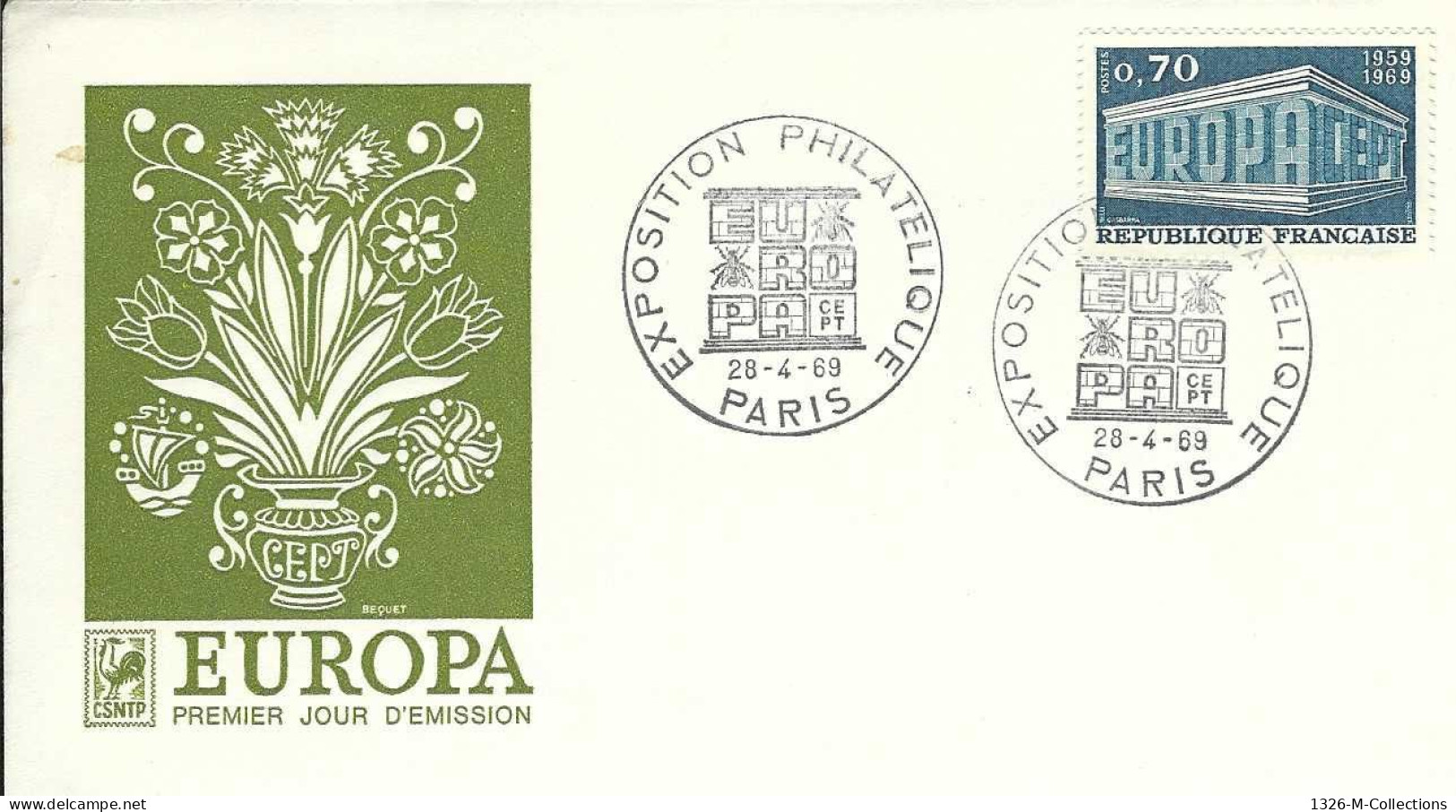 Envellope FRANCE 1e Jour N° 1599 Y & T - 1960-1969