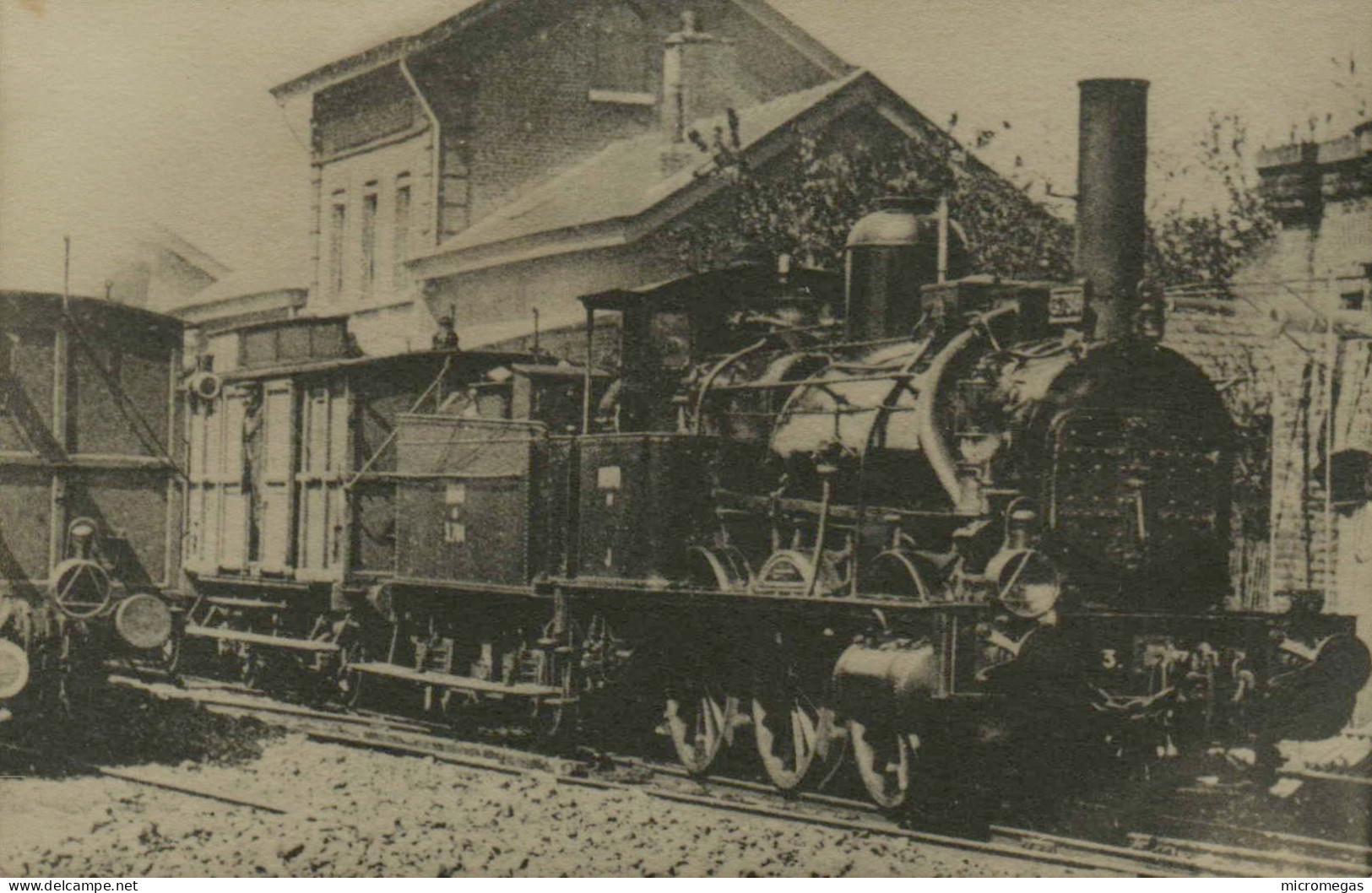 Reproduction - La Gare De  Lumbres (Pas-de-Calais) Vers 1900 - 3.734  030 - Eisenbahnen