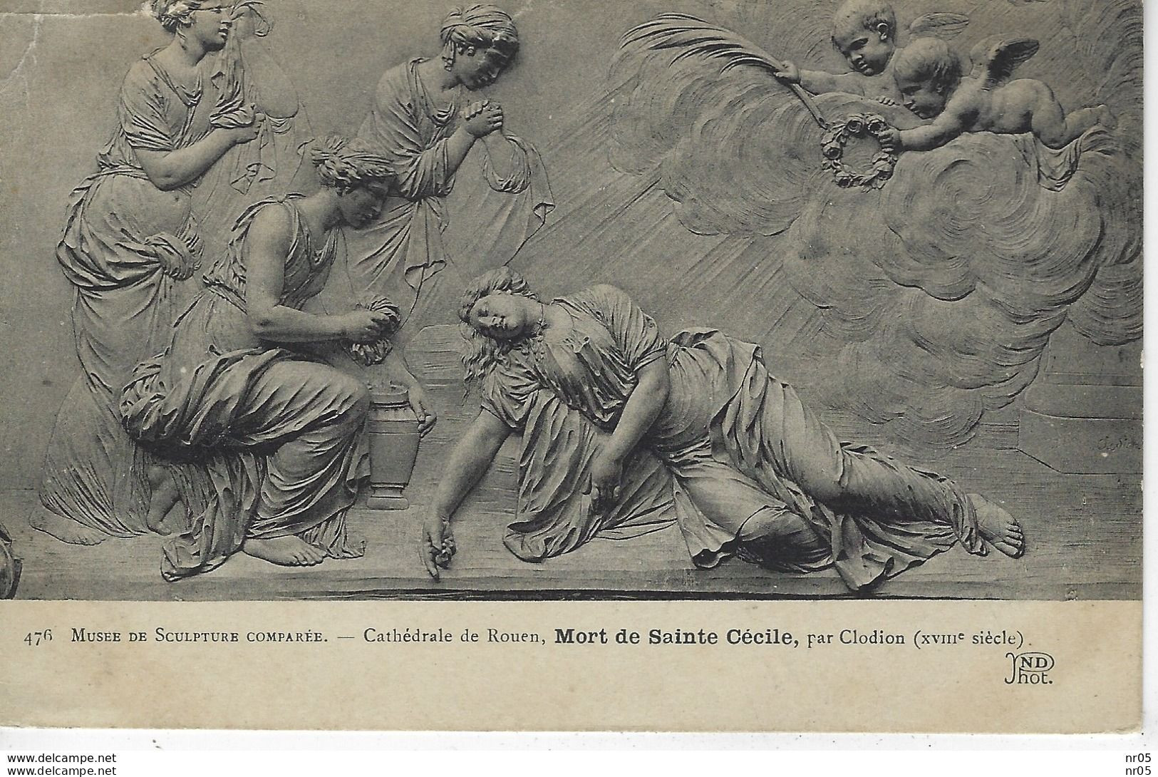 ART - SCULPTURE - Musee De Structure Comparee - Cathedrale De ROUEN - Mort De Saint Cecile Par Clodion ( XVIII E Siecle - Sculture