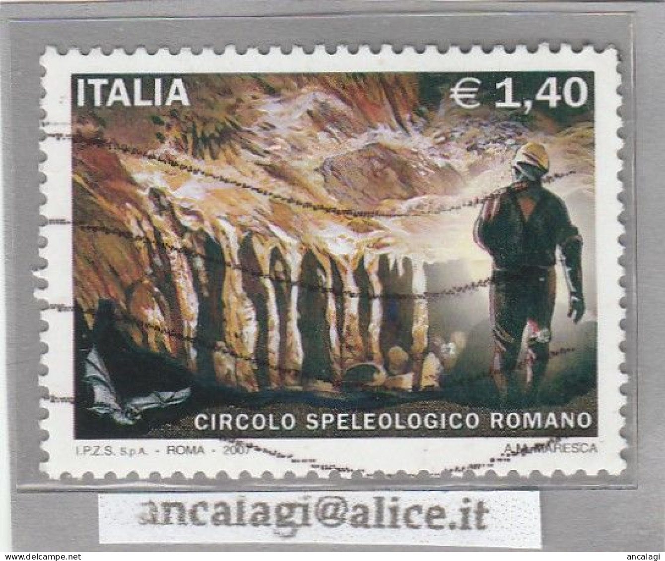 USATI ITALIA 2007 - Ref.1065 "CIRCOLO SPELEOLOGICO ROMANO" 1 Val. - - 2001-10: Usados