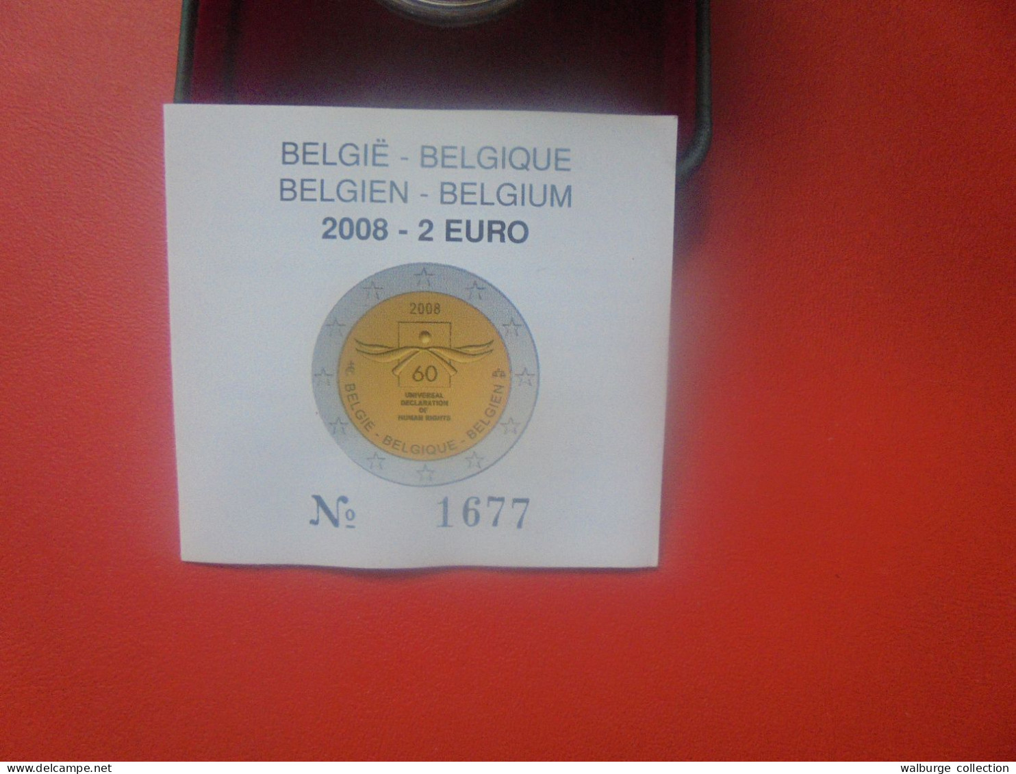 +++PRIX CADEAU+++BELGIQUE 2 EURO 2008 En COFFRET "Belle Epreuve" Boitier !! ( PRESENTATION UNIQUE D'UNE SEULE SEMAINE !) - België