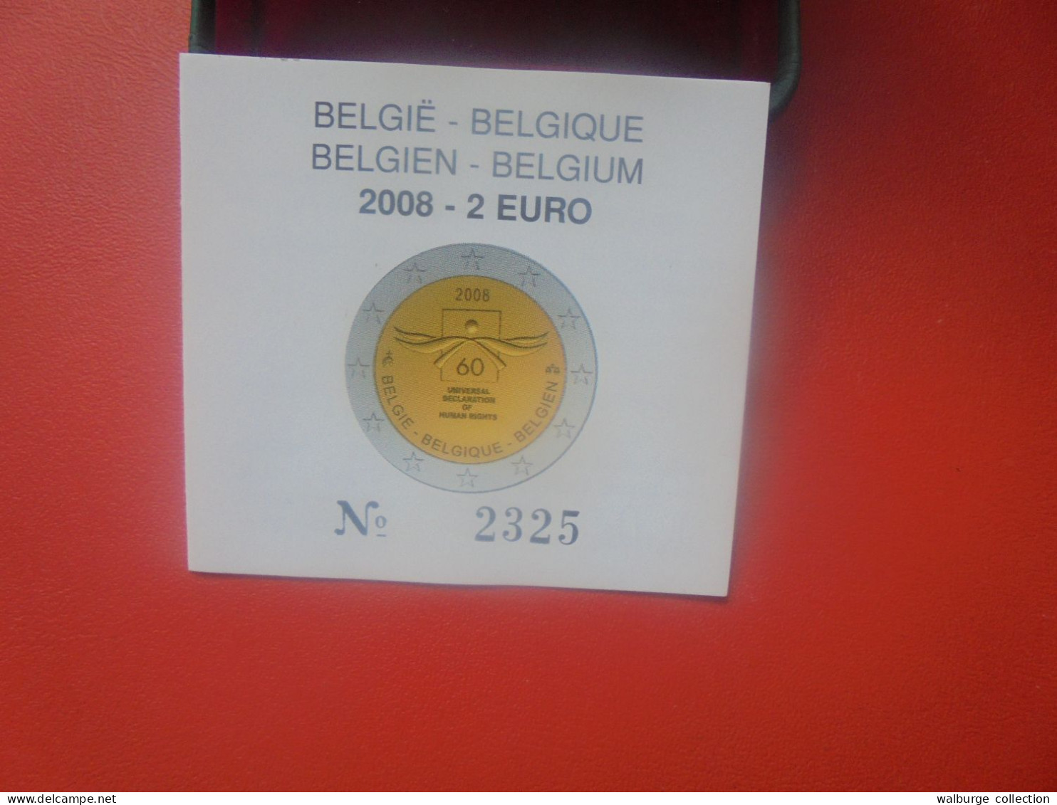 +++PRIX CADEAU+++BELGIQUE 2 EURO 2008 En COFFRET "Belle Epreuve" Boitier !! ( PRESENTATION UNIQUE D'UNE SEULE SEMAINE !) - Bélgica