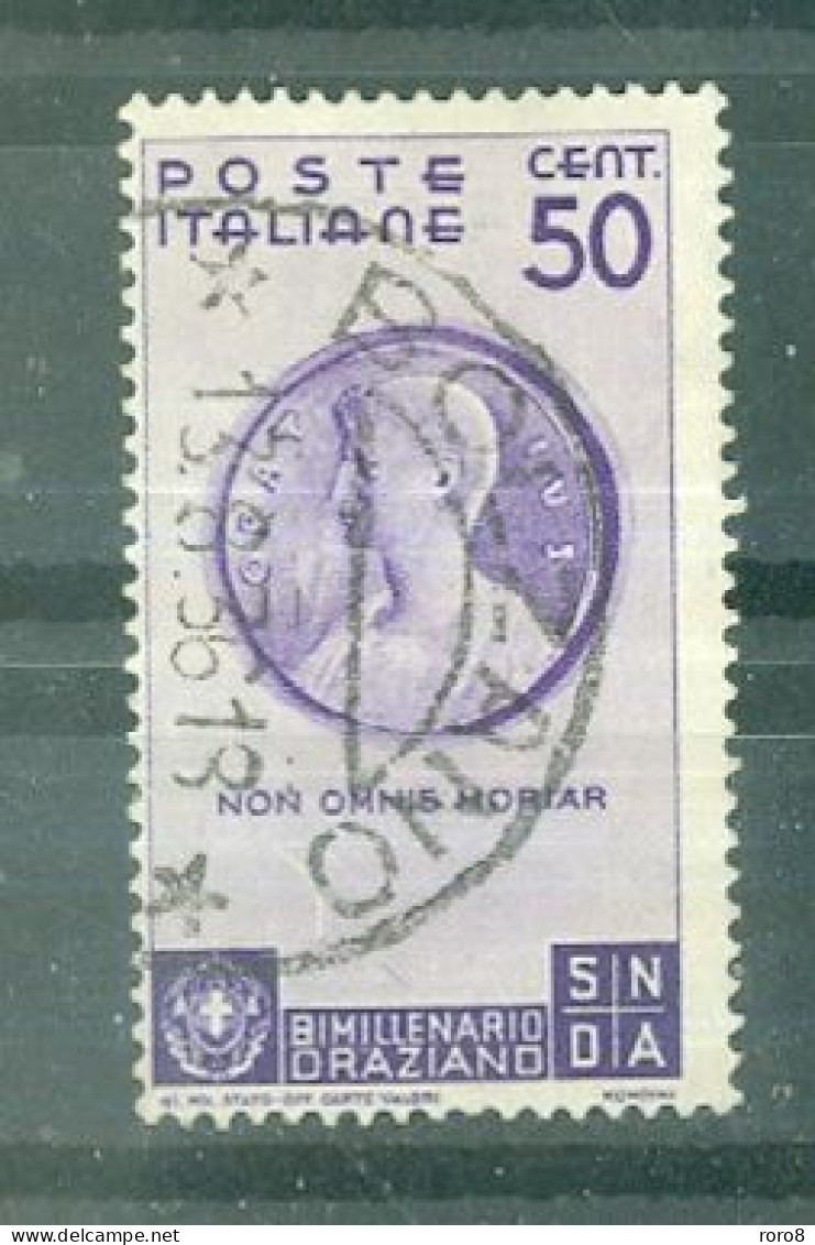 ITALIE - N°381 Oblitéré - Bimillénaire De La Naissance D'Horace. - Afgestempeld