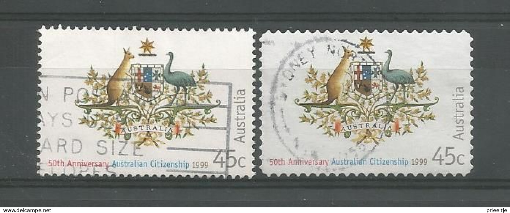 Australia 1999 Citizenship 50th Anniv. Y.T. 1723/1723A (0) - Gebraucht