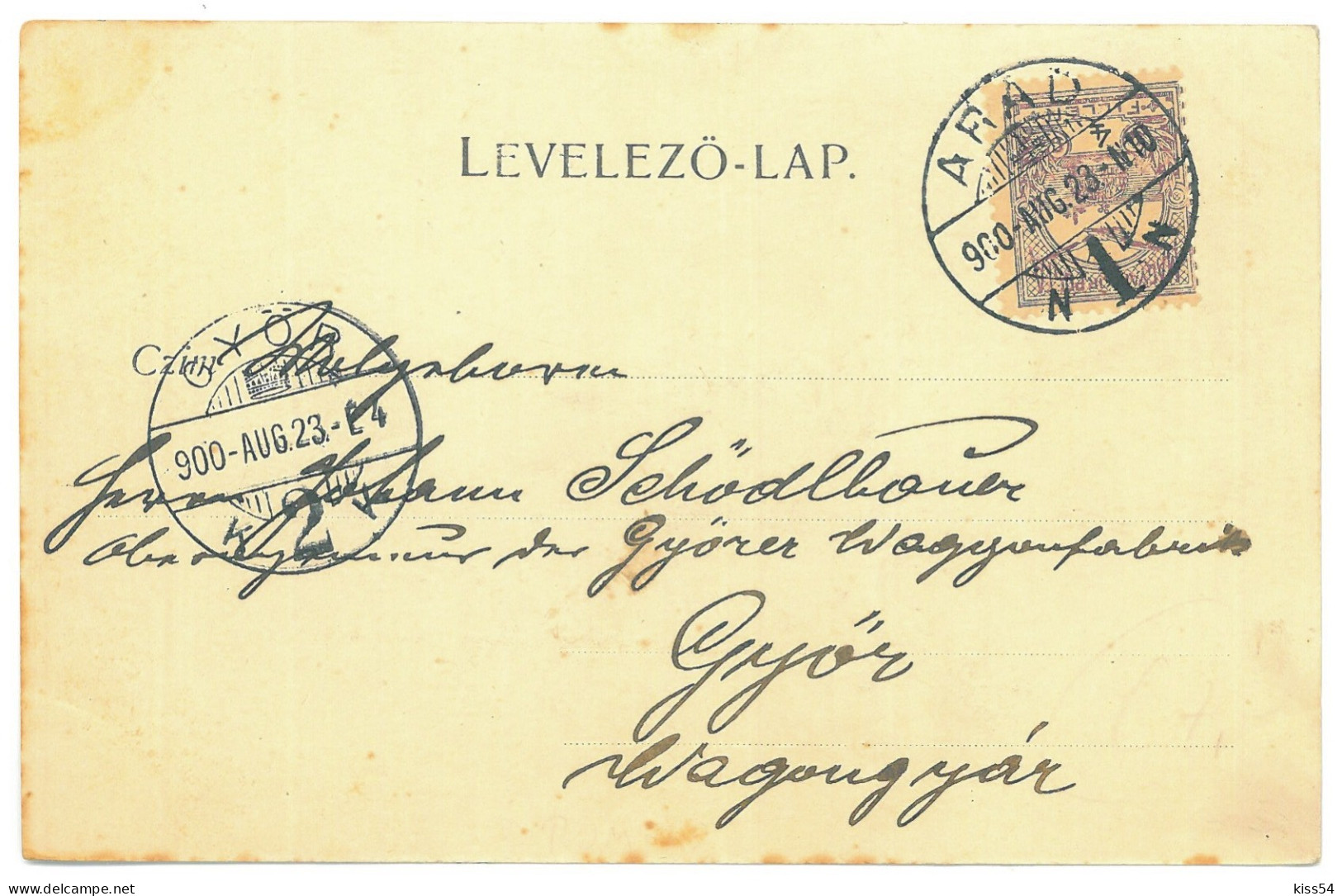 RO 85 - 25098 ARAD, Litho, Romania - Old Postcard - Used - 1900 - Rumania