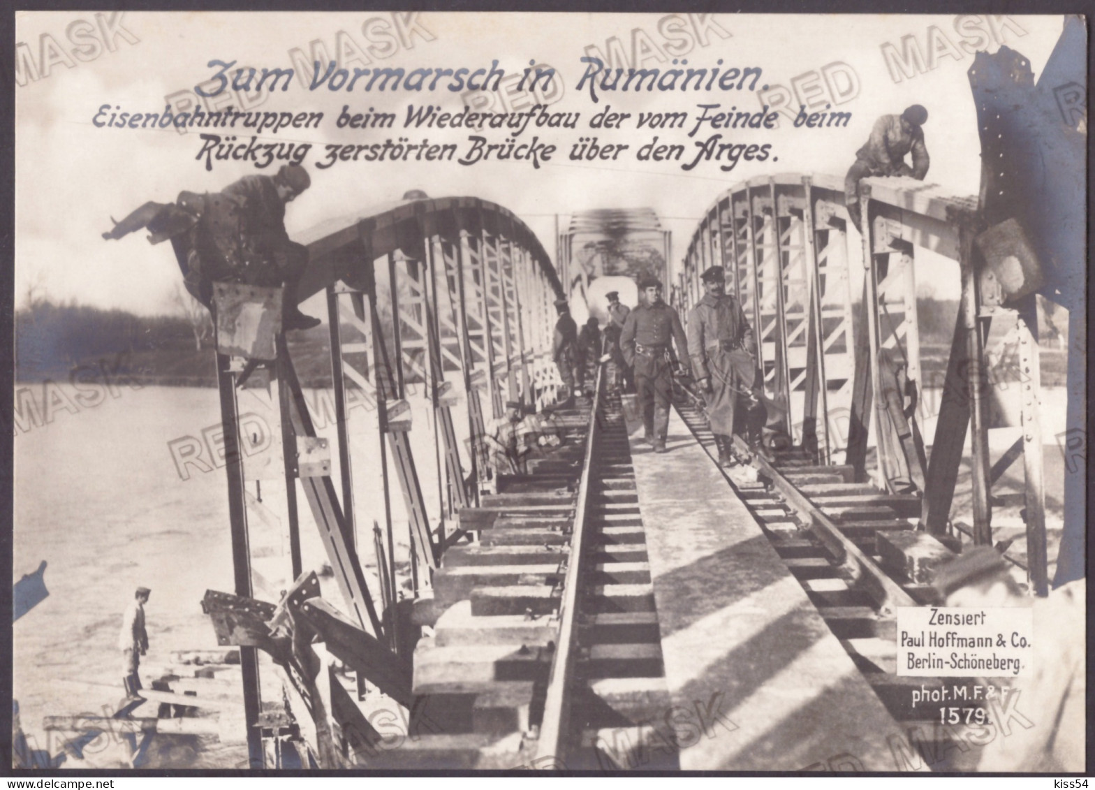 RO 85 - 23599 ARGES, Bridge On The River Arges, Romania - Old Postcard - Unused ( 17/12 Cm ) - Rumania