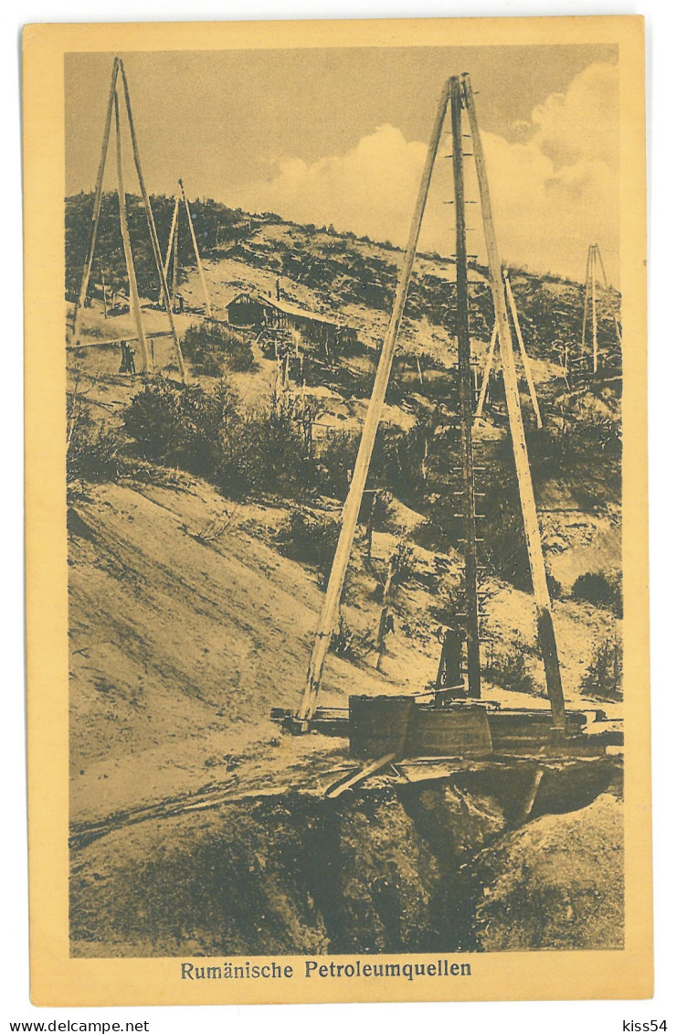 RO 85 - 25119 ROMANIA, Rudimentary Oil Extraction, Romania - Old Postcard - Unused - Rumania