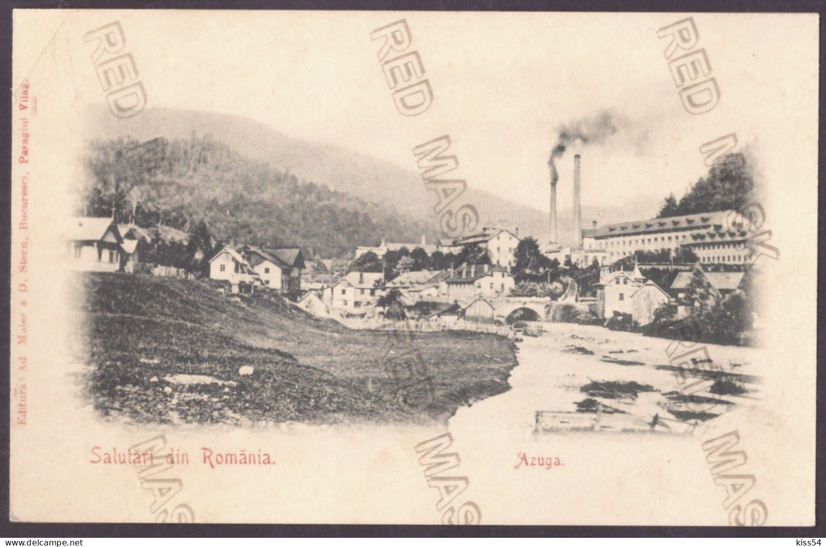 RO 85 - 25114 AZUGA, Prahova, Litho, Romania - Old Postcard - Unused - Rumania