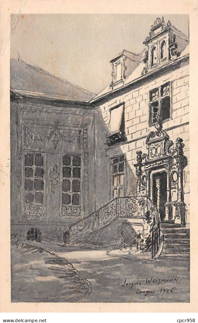 52 - LANGRES - SAN24274 - Hôtel De Breuil De Saint Germain - D'après Un Dessin De J Weismann - Langres