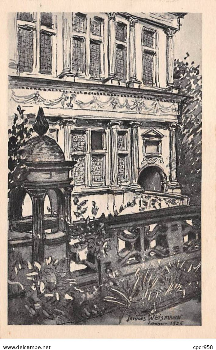 52 - LANGRES - SAN24273 - Maison Renaissance - D'après Un Dessin De J Weismann - Langres
