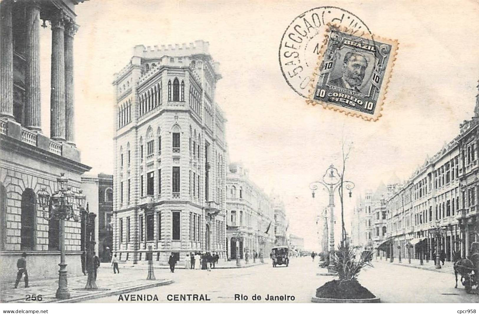 Brésil - N°78962 - RIO DE JANEIRO - Avenida Central - Carte Avec Bel Affranchissement - Rio De Janeiro