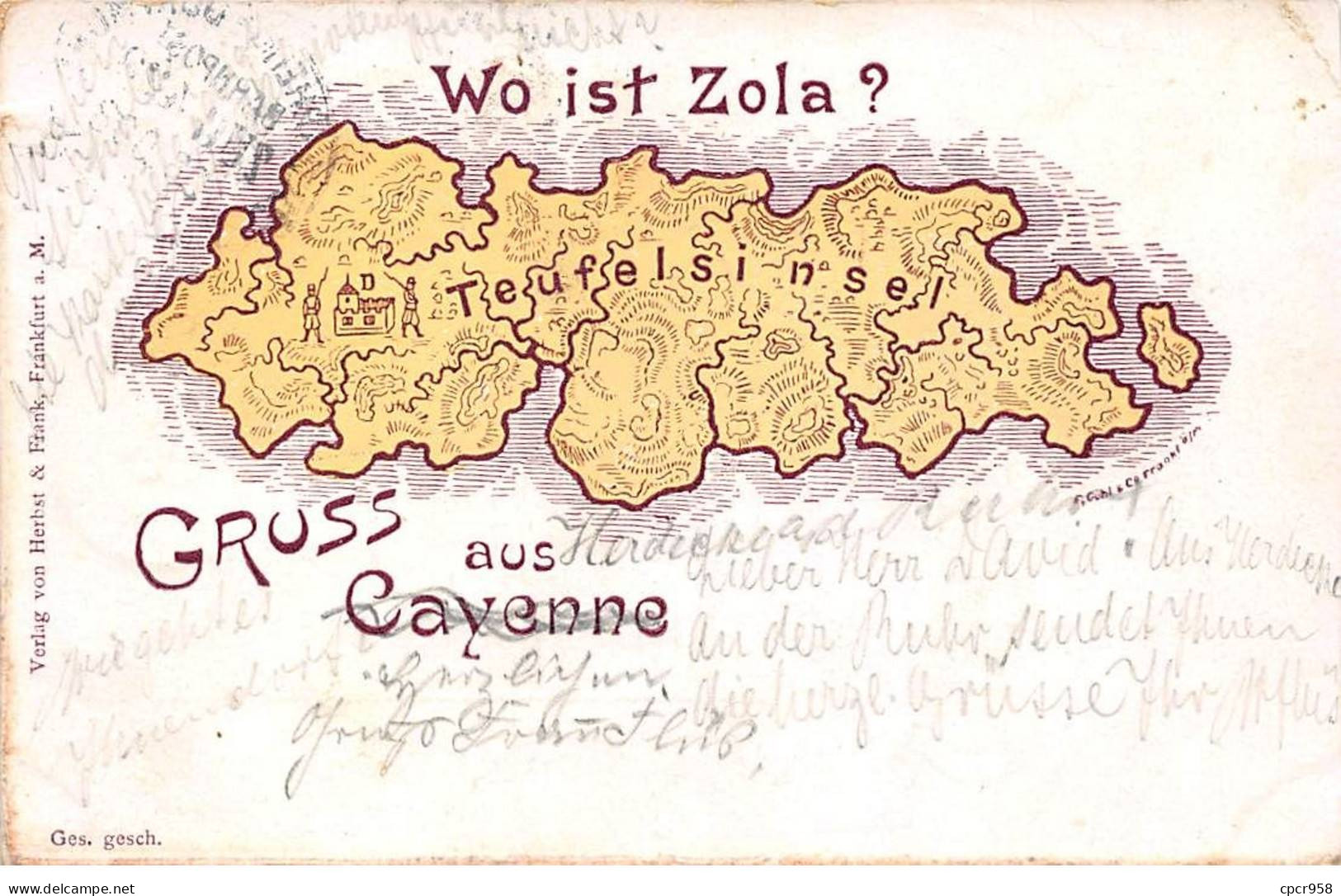 GUYANE - CAYENNE - SAN27488 - Wo Ist Zola ? - Gruss Aus Cayenne - Judaïca - Cayenne