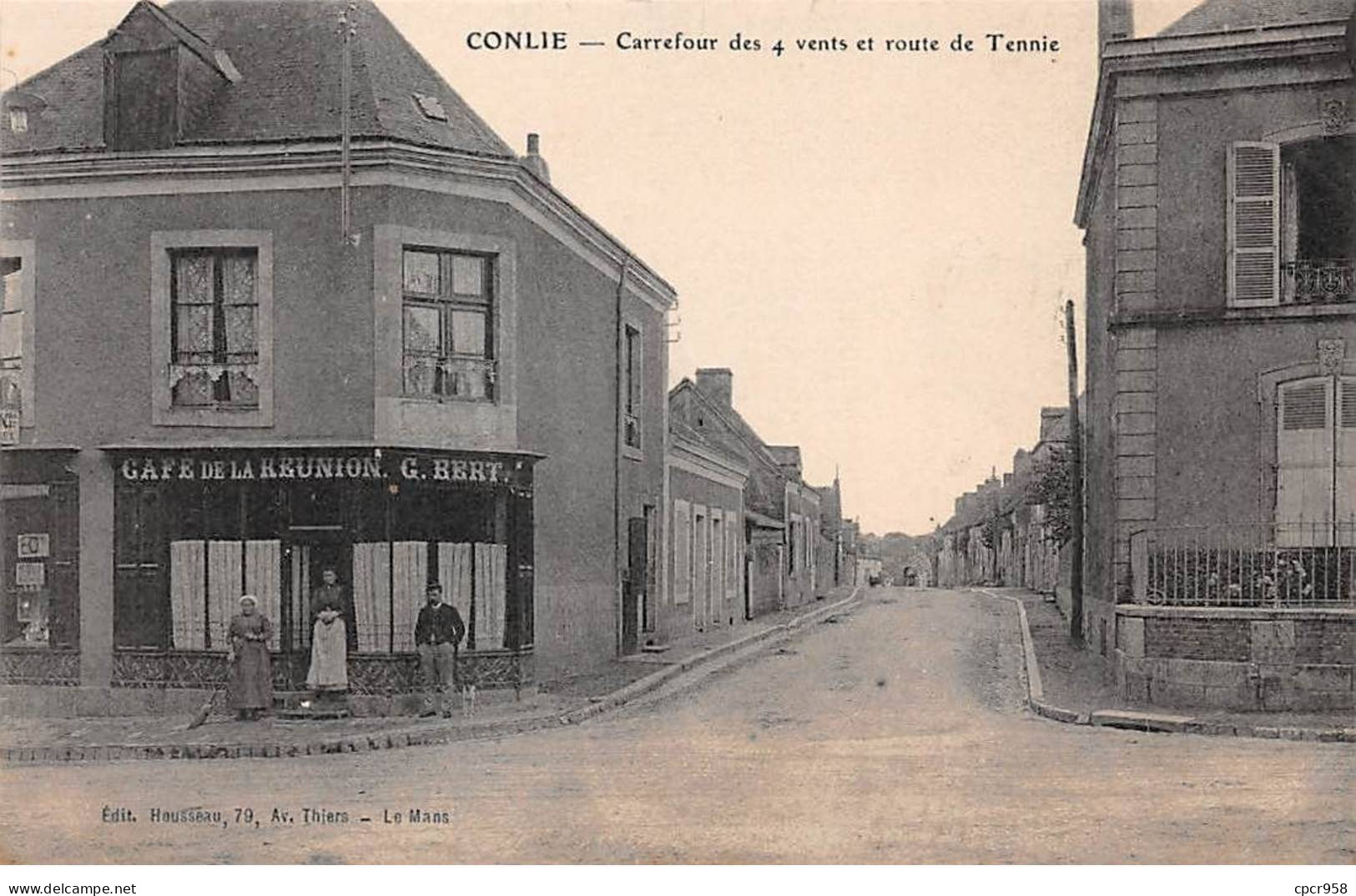 72 - Conlie - SAN22139 - Carrefour Des 4 Vents Et Route De Tennie - Conlie