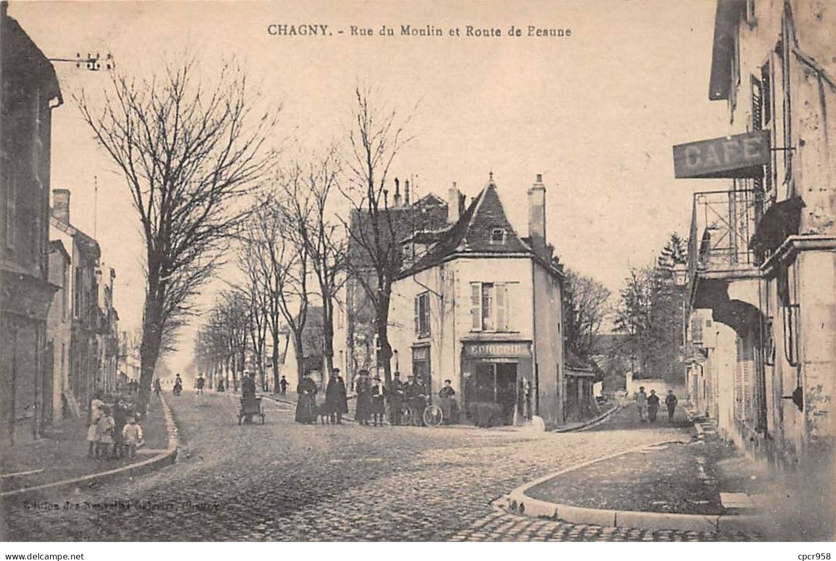 71 - Chagny - SAN22082 - Rue Du Moulin Et Route De Beaune - Chagny