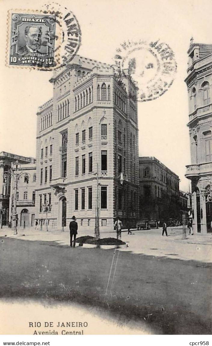 Brésil - N°79168 - RIO DE JANEIRO - Avenida Central - Carte Avec Un Bel Affranchissement - Rio De Janeiro