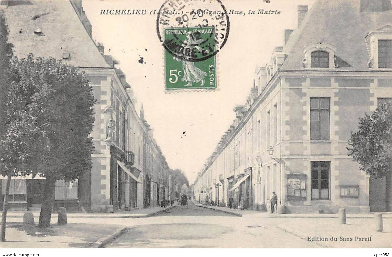 37 - Richelieu - SAN21713 - La Grande Rue - La Mairie - Bléré