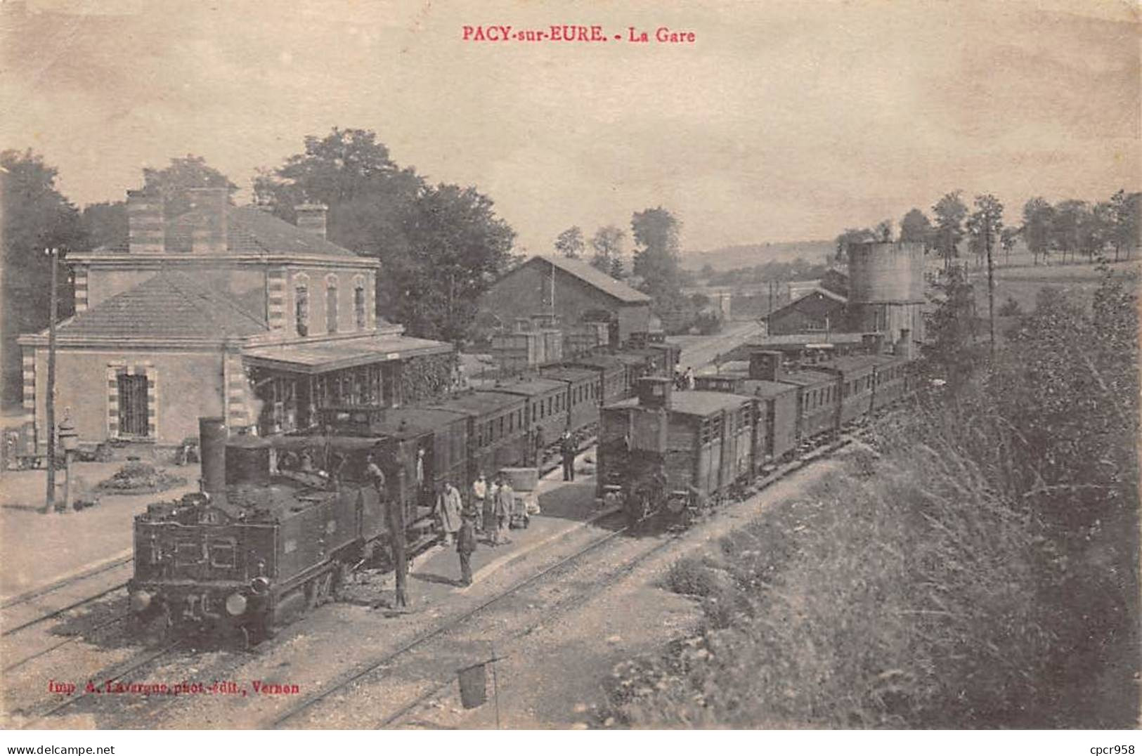 27 - Pacy Sur Eure - SAN21532 - La Gare - Train - Pacy-sur-Eure