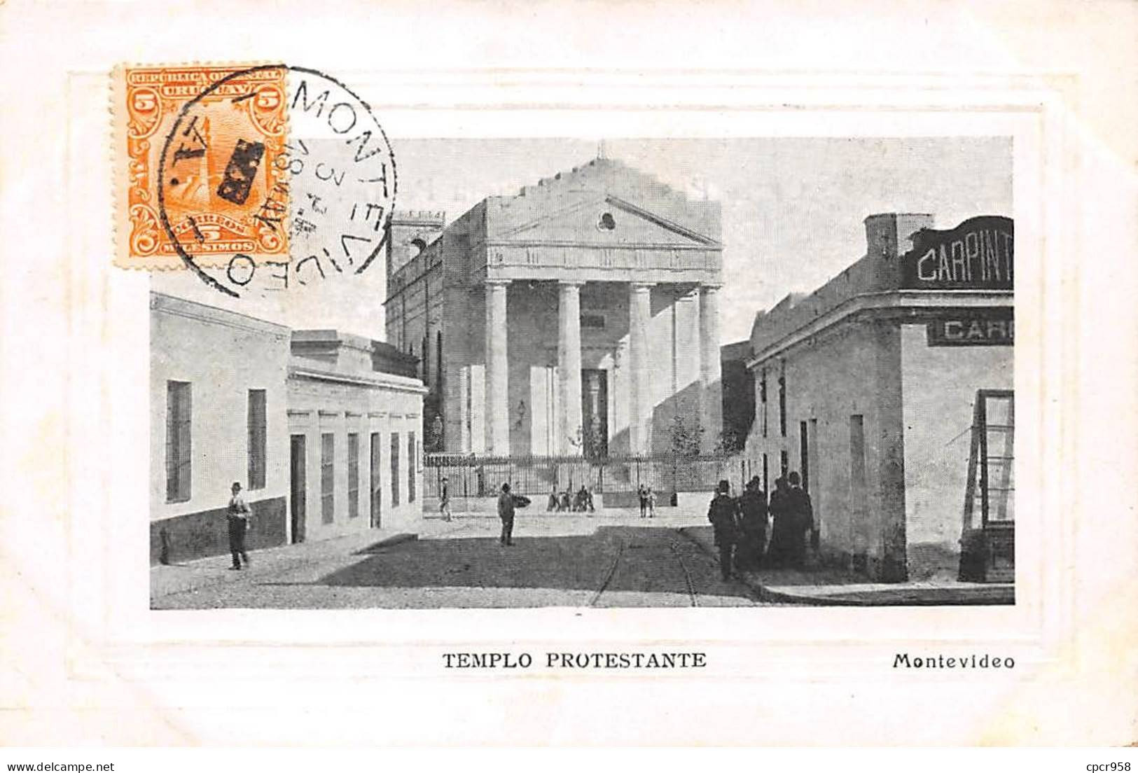 Uruguay - N°79052 - MONTEVIDEO - Templo Protestante - Carte Avec Bel Affranchissement - Uruguay