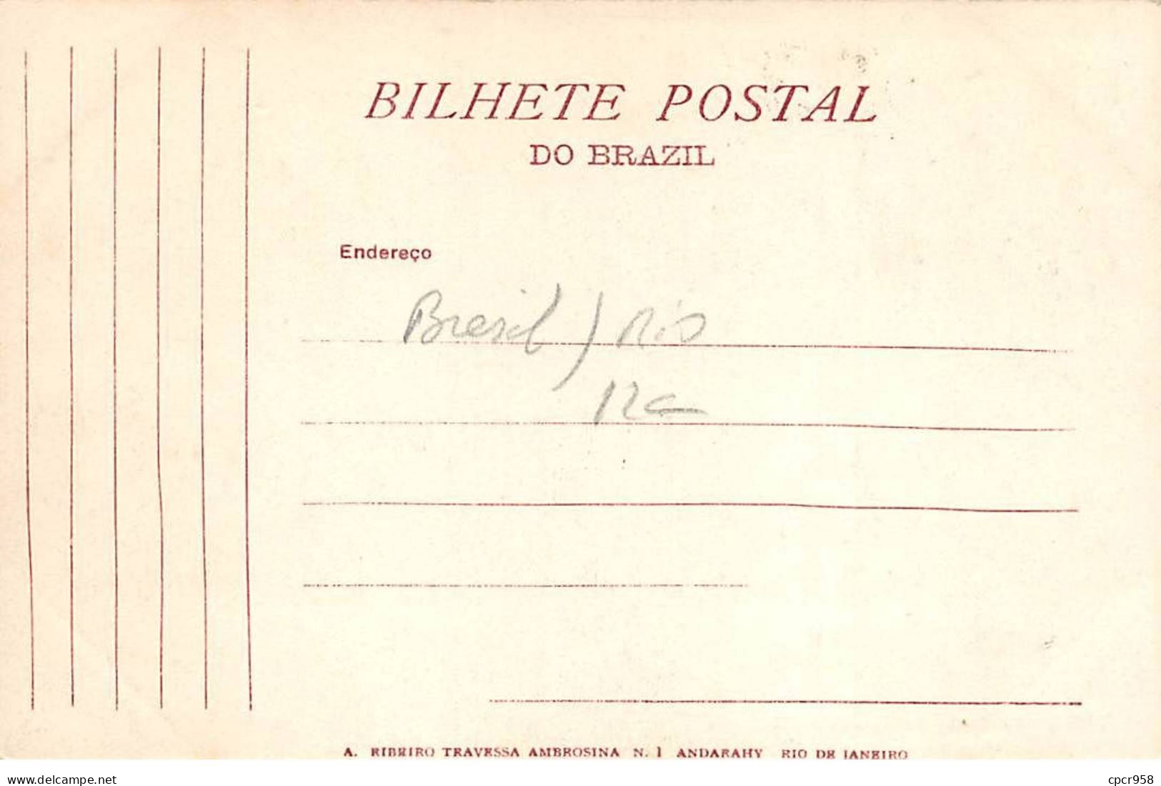 Brésil - N°78972 - RIO DE JANEIRO - Avenida Beira-mar - Botafogo - Carte Avec Bel Affranchissement - Rio De Janeiro