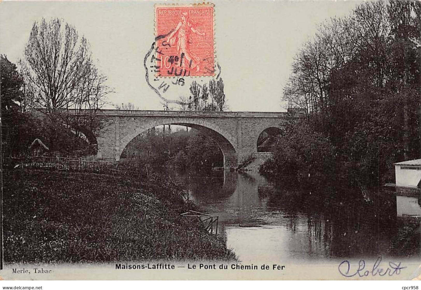 78 - MAISONS LAFFITTE - SAN24400 - Le Pont Du Chemin De Fer - Maisons-Laffitte