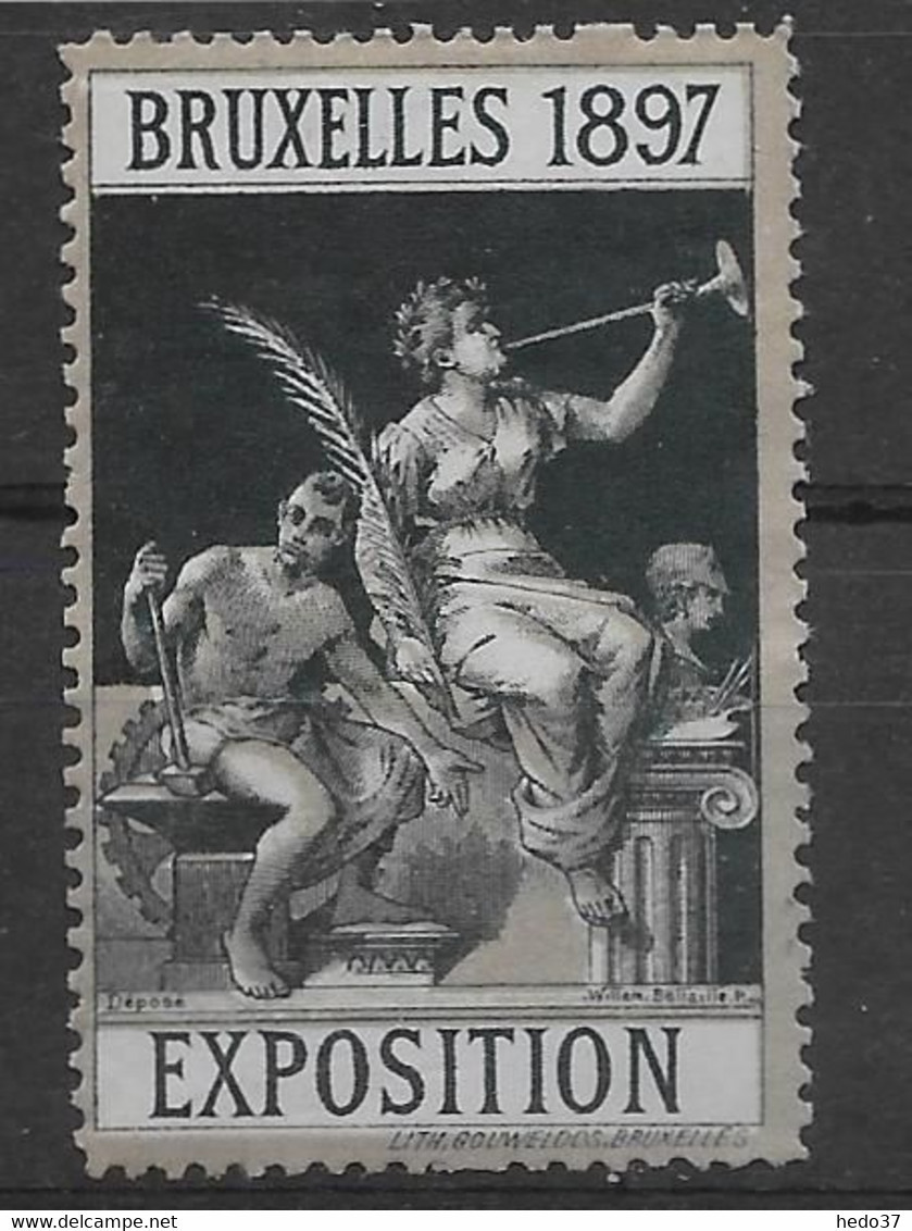 Belgique - Bruxelles 1897 - Vignette - Neuf * Avec Charnière - TB - Erinnofilia [E]