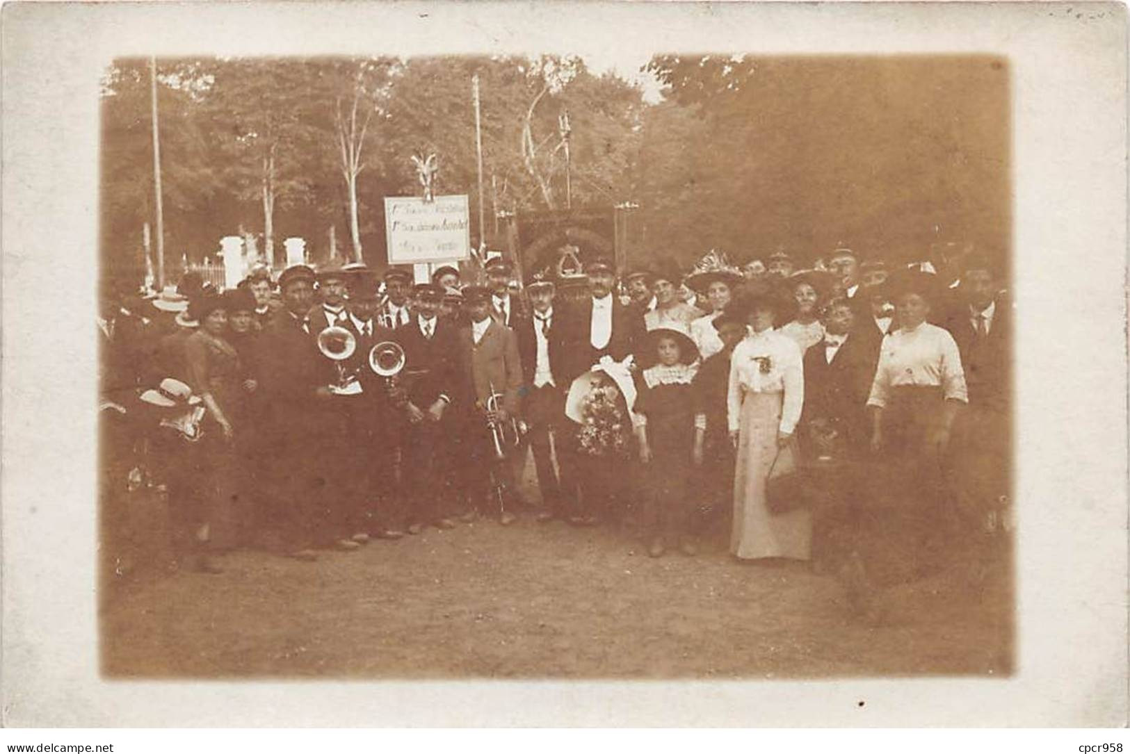 78 - N°80702 - LE PECQ - Société Musicale Lors D'une Fête Au Pecq - Carte Photo - Le Pecq