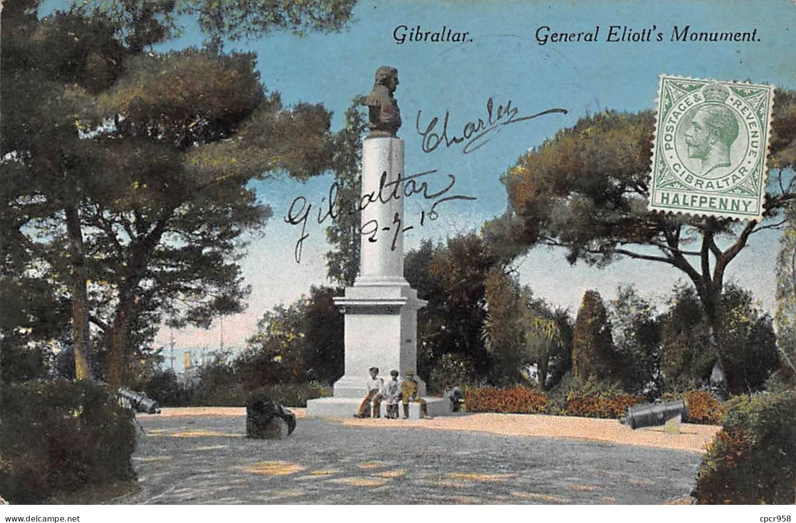 Gibraltar - N°79357 - General Eliott's Monument - Gibraltar