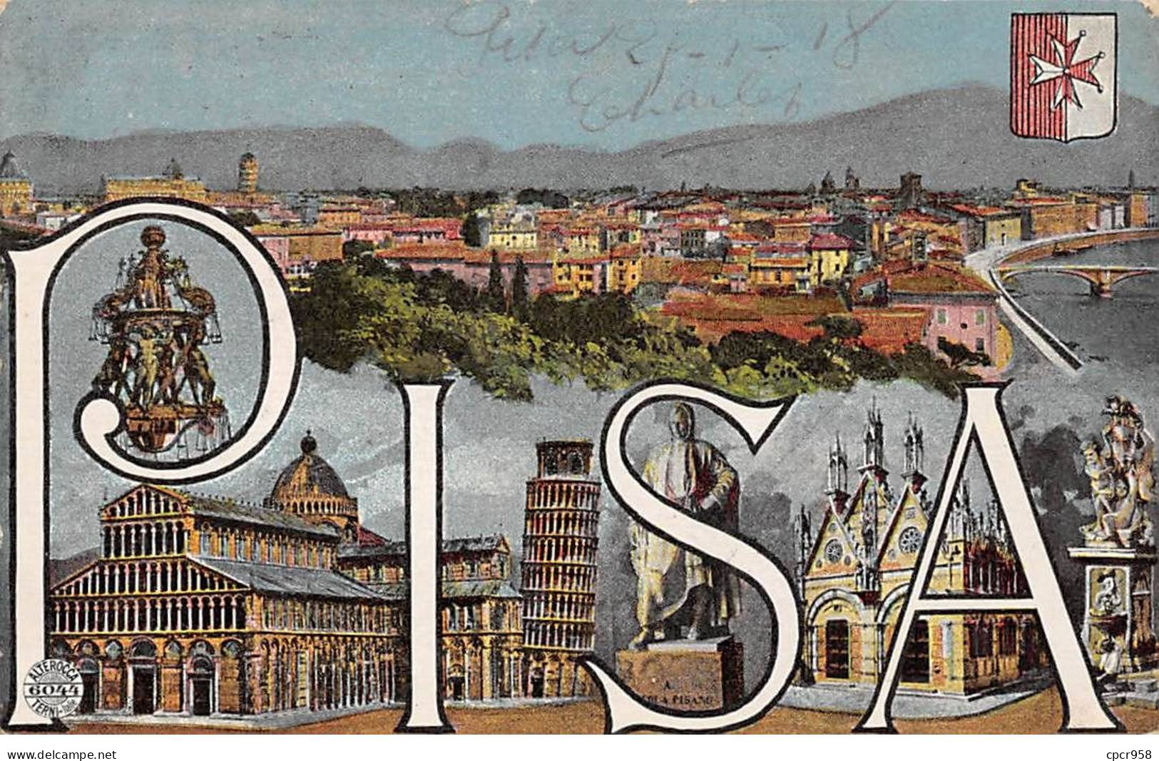 Italie - N°79233 - PISA - Croix-Rouge - Carte Avec Un Bel Affranchissement - Pisa