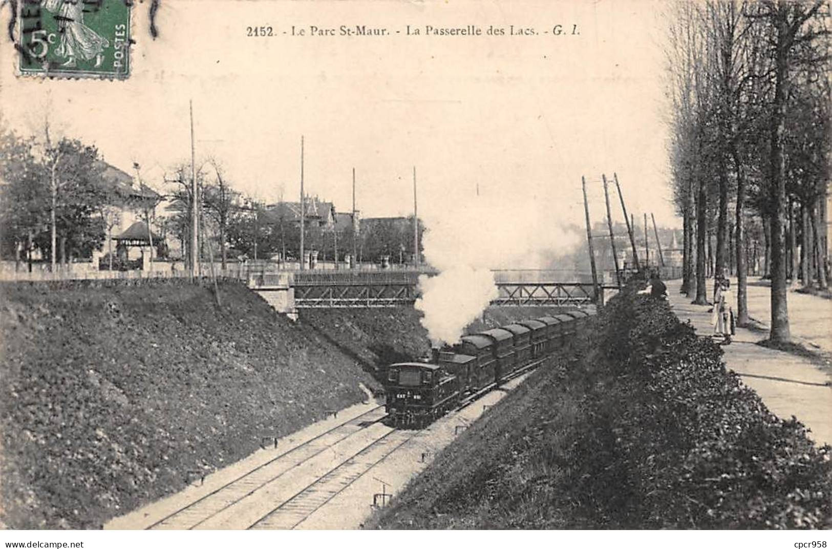 94 - Saint Maur - SAN22519 - Le Parc - La Passerelle Des Lacs - Train - Saint Maur Des Fosses