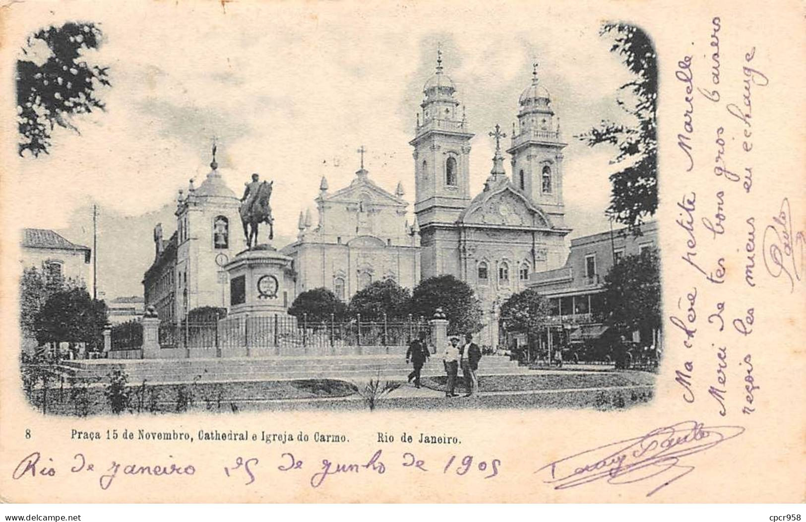 Brésil - N°79915 - RIO DE JANEIRO - Praca 15 De Novembro, Cathedral E Igreja Do Carmo - Rio De Janeiro