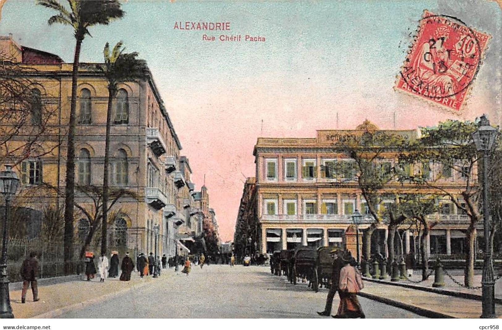 Egypte - N°79671 - ALEXANDRIE - Rue Chérif Pacha - Alexandrië