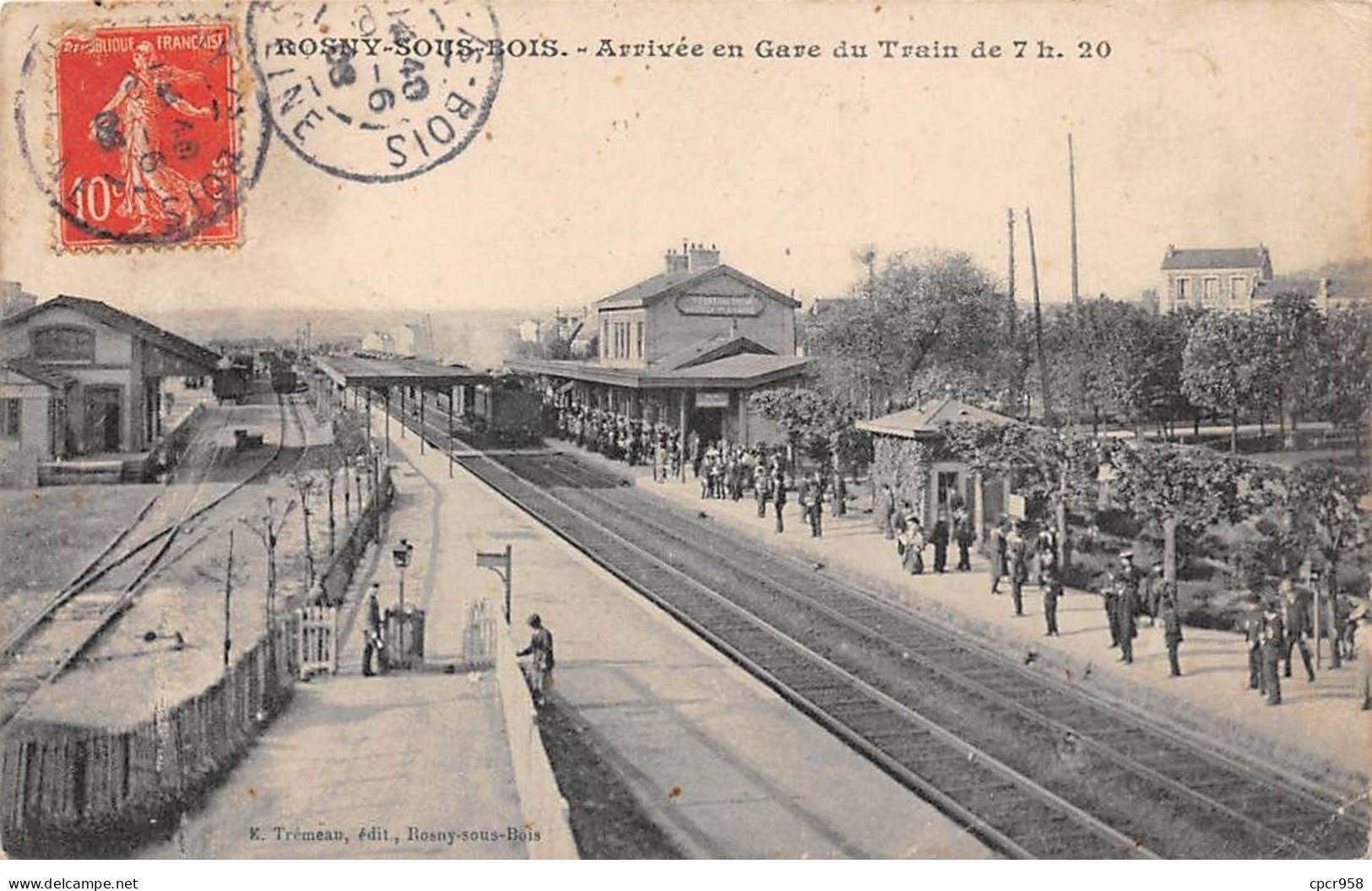 93 - Rosny Sous Bois  - SAN22483 - Arrivée En Gare Du Train De 7H20 - Train - Rosny Sous Bois