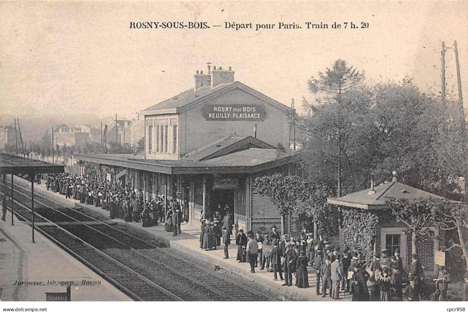 93 - Rosny Sous Bois  - SAN22481 - Départ Pour Paris - Train De 7h20 - Rosny Sous Bois