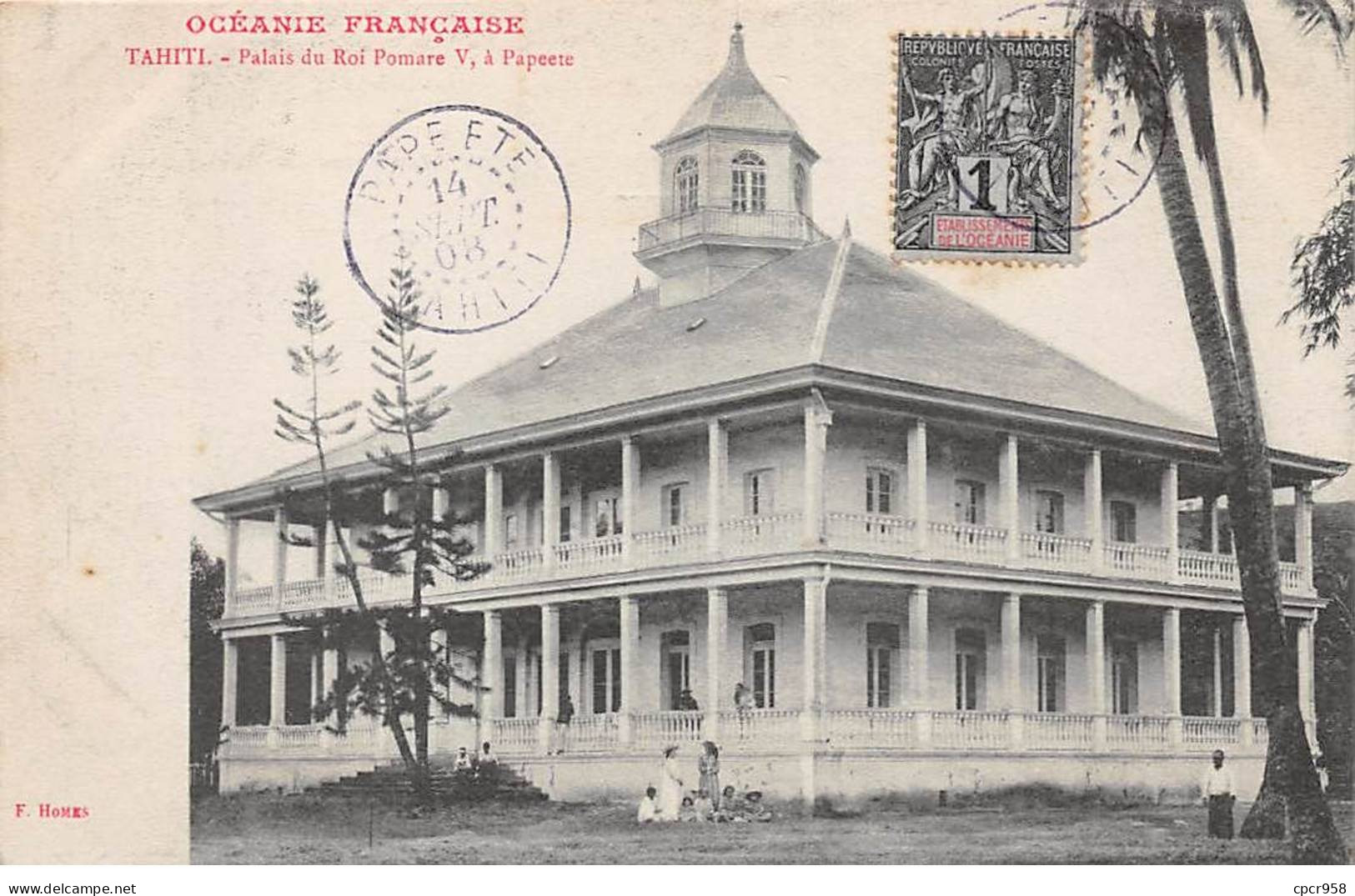 Tahiti - N°78718 - Océanie Française - Palais Du Roi Pomare V, à Papeete - AFFRANCHISSEMENT DE COMPLAISANCE - Tahiti