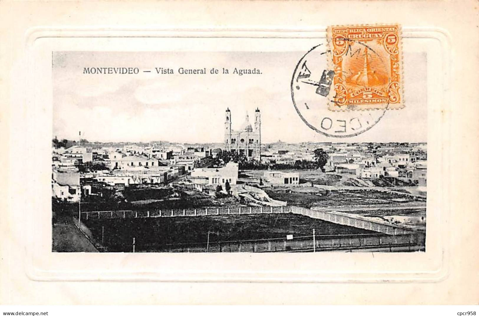 Uruguay - N°79055 - MONTEVIDEO - Vista General De La Aguada  - Carte Avec Bel Affranchissement - Uruguay