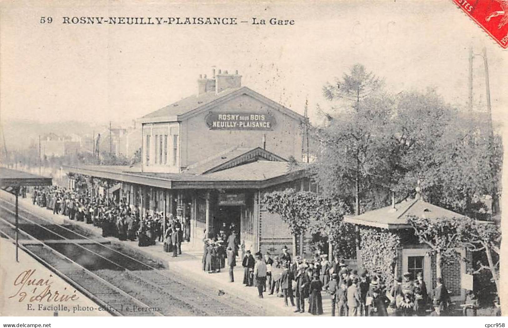 93 - Rosny Neuilly Plaisance - SAN22480 - La Gare - Rosny Sous Bois