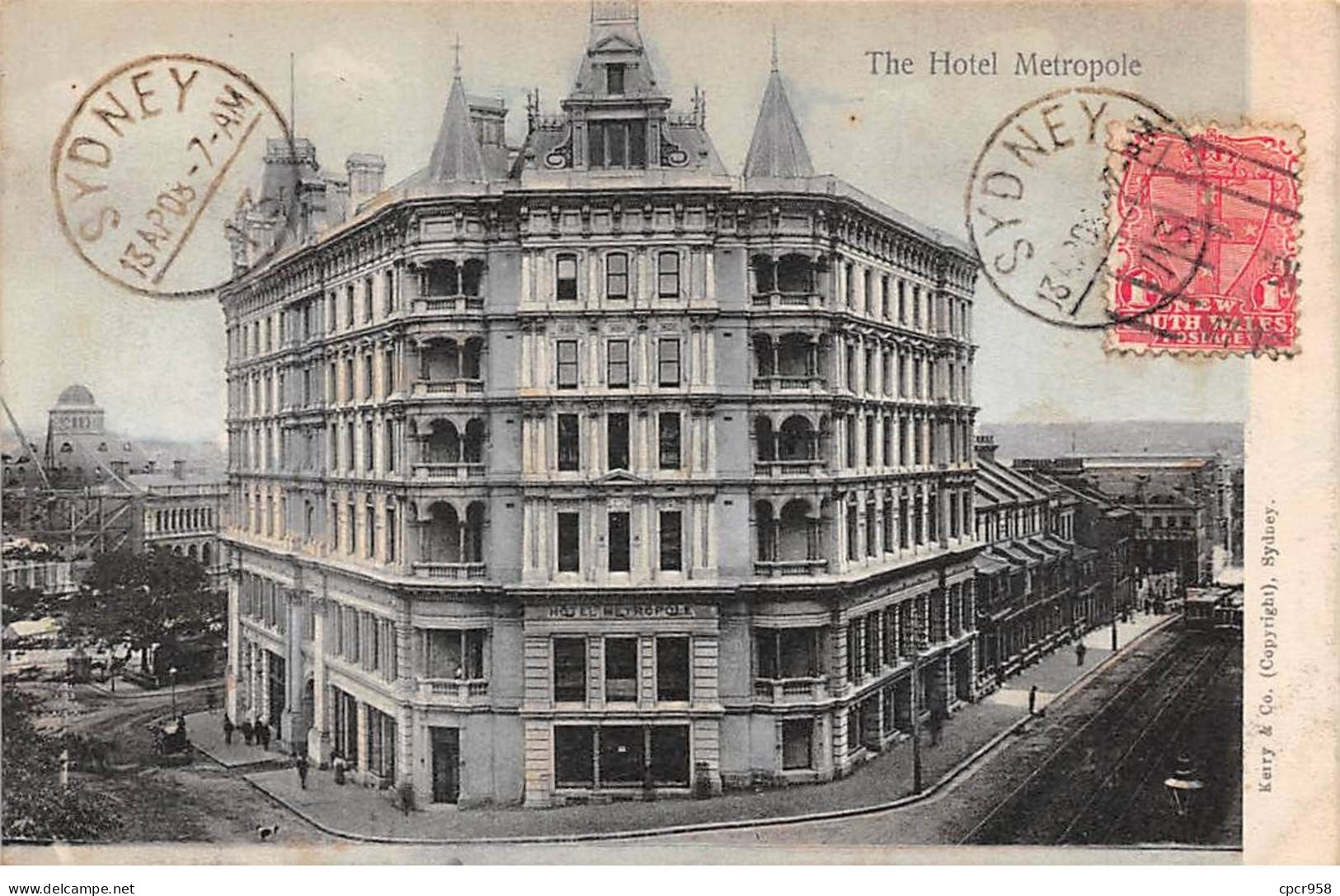 Australie - N°78811 - SYDNEY - The Hotel Metropole - AFFRANCHISSEMENT DE COMPLAISANCE - Sydney