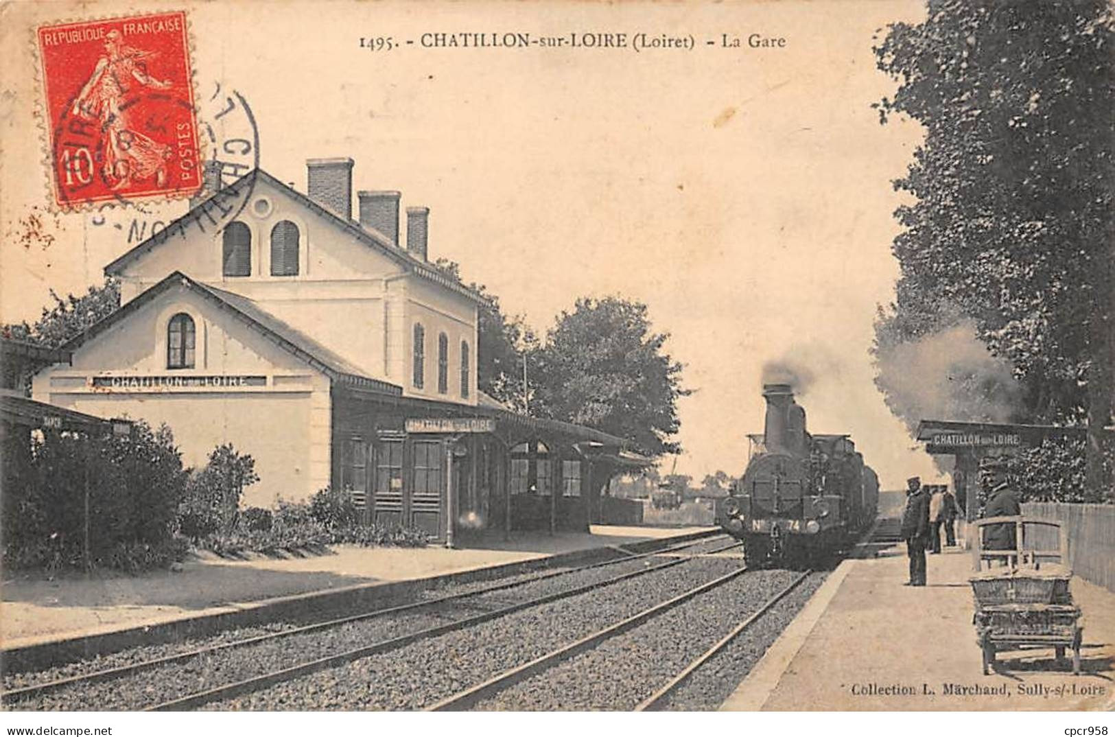 45.AM17178.Chatillon Sur Loire.Gare.Train - Chatillon Sur Loire