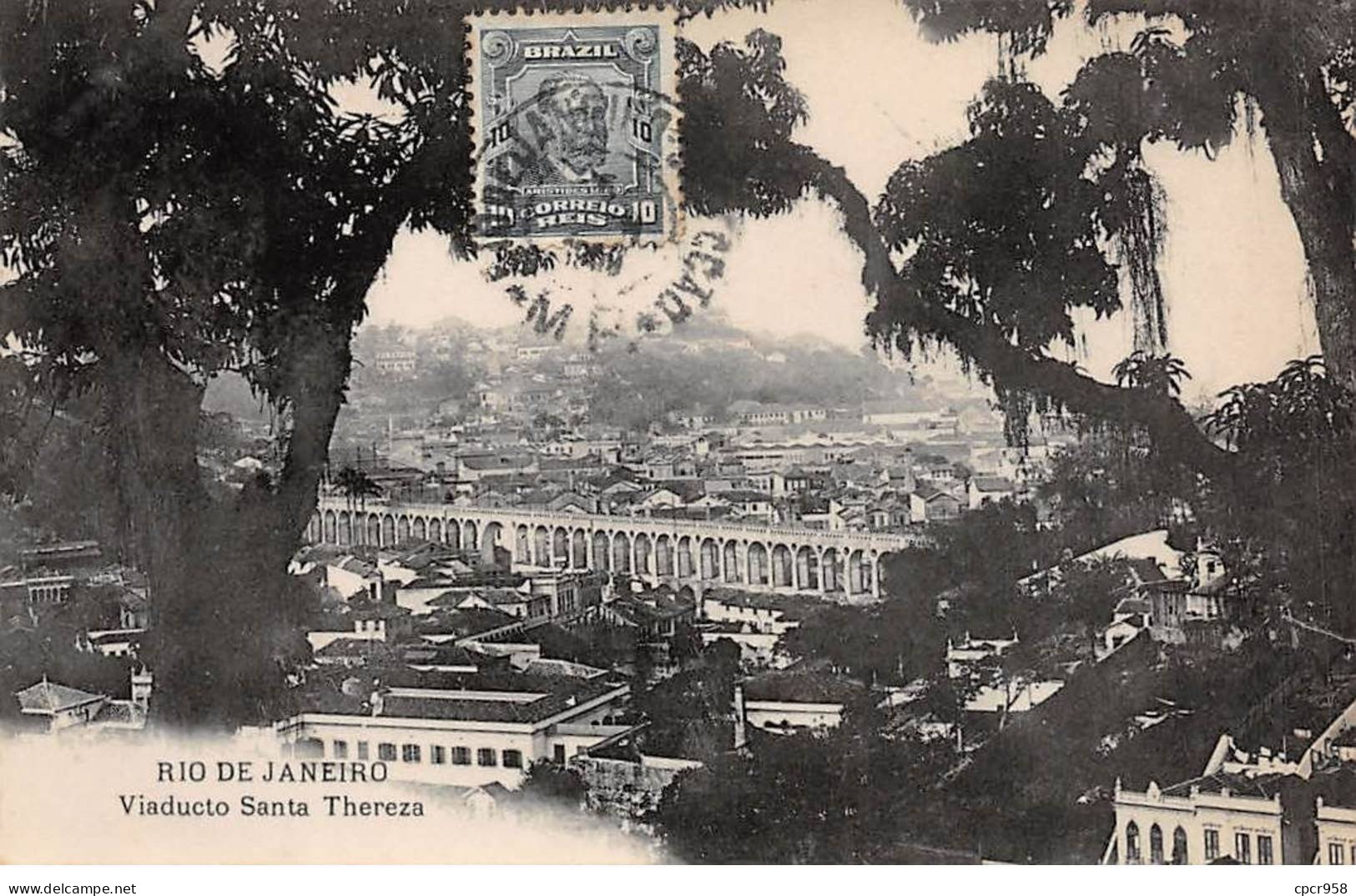 Brésil - N°79173 - RIO DE JANEIRO - Viaducto Santa Thereza - Carte Avec Un Bel Affranchissement - Rio De Janeiro