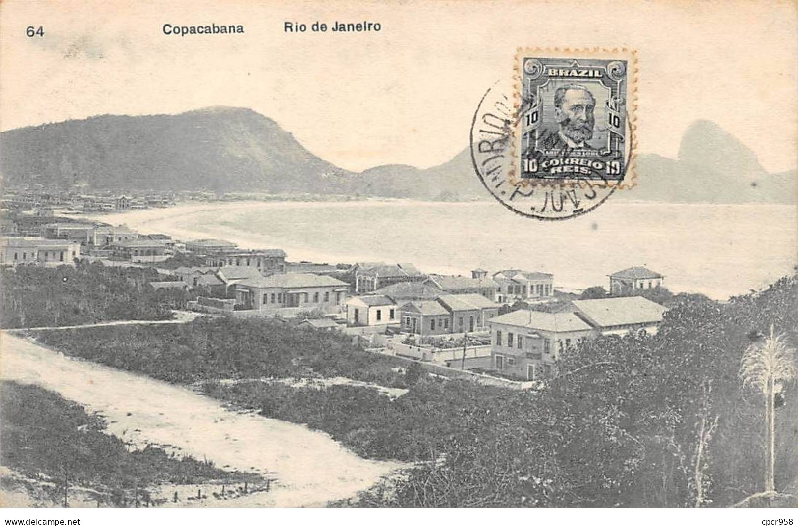 Brésil - N°78974 - RIO DE JANEIRO - Copacabana - Carte Avec Bel Affranchissement - Rio De Janeiro