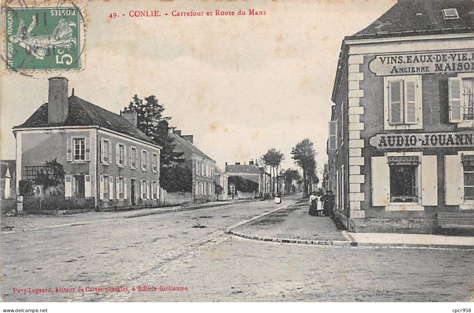 72 - Conlie - SAN22143 - Carrefour Et Route Du Mans - Conlie